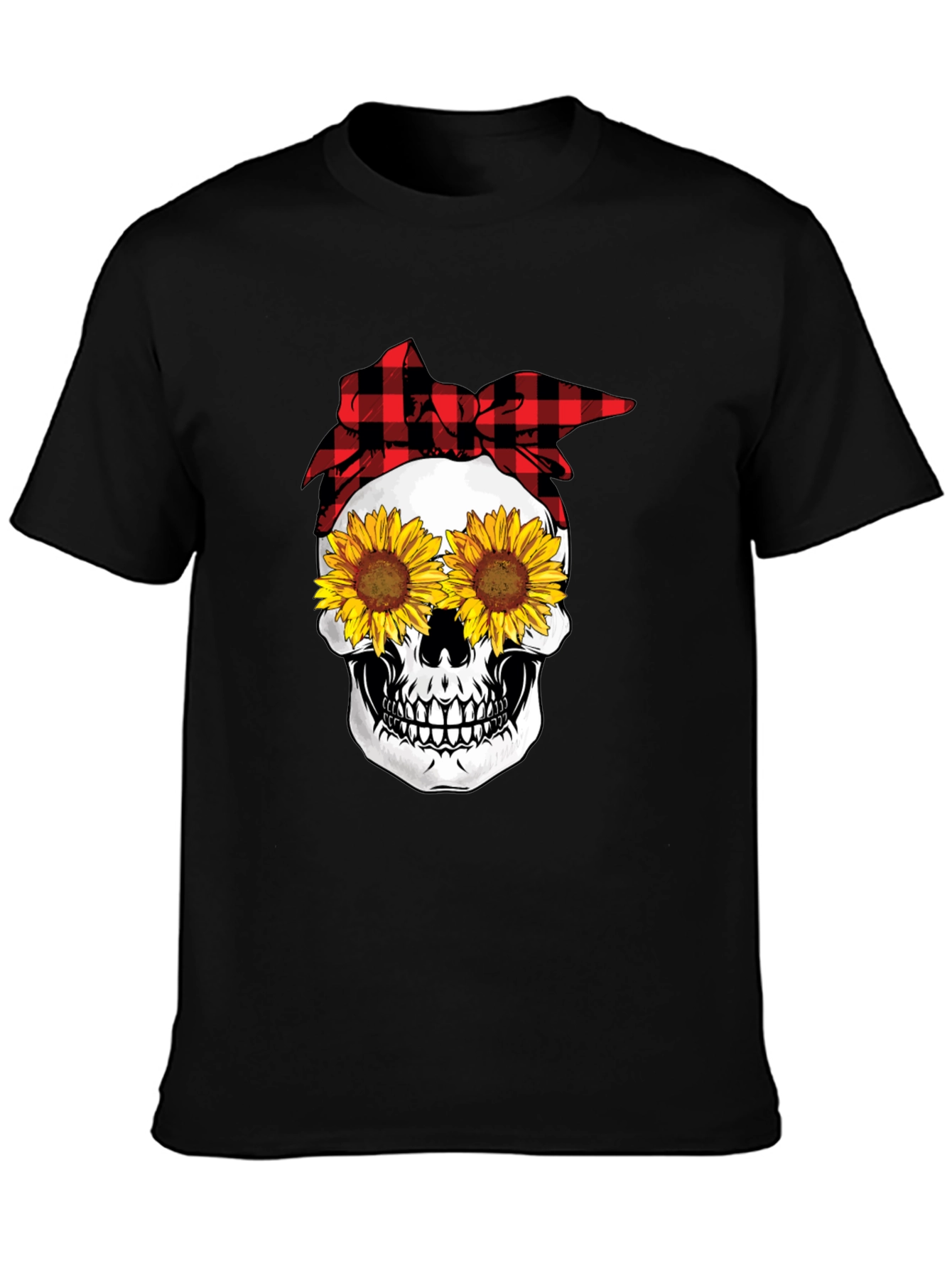 Sunflower Skull Graphic Tee
