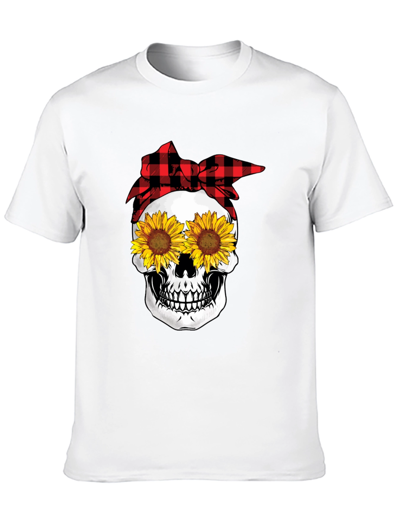 Sunflower Skull Graphic Tee