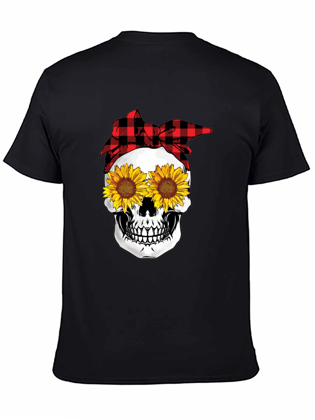 Sunflower Skull Graphic Tee