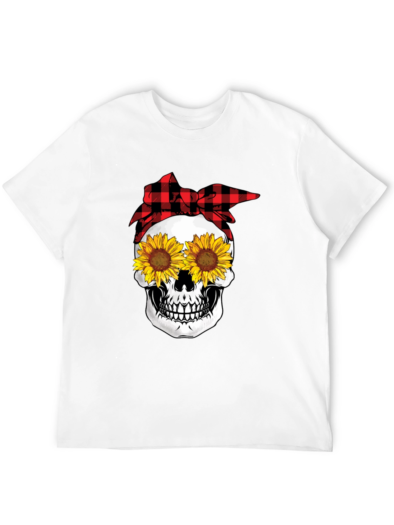 Sunflower Skull Graphic Tee