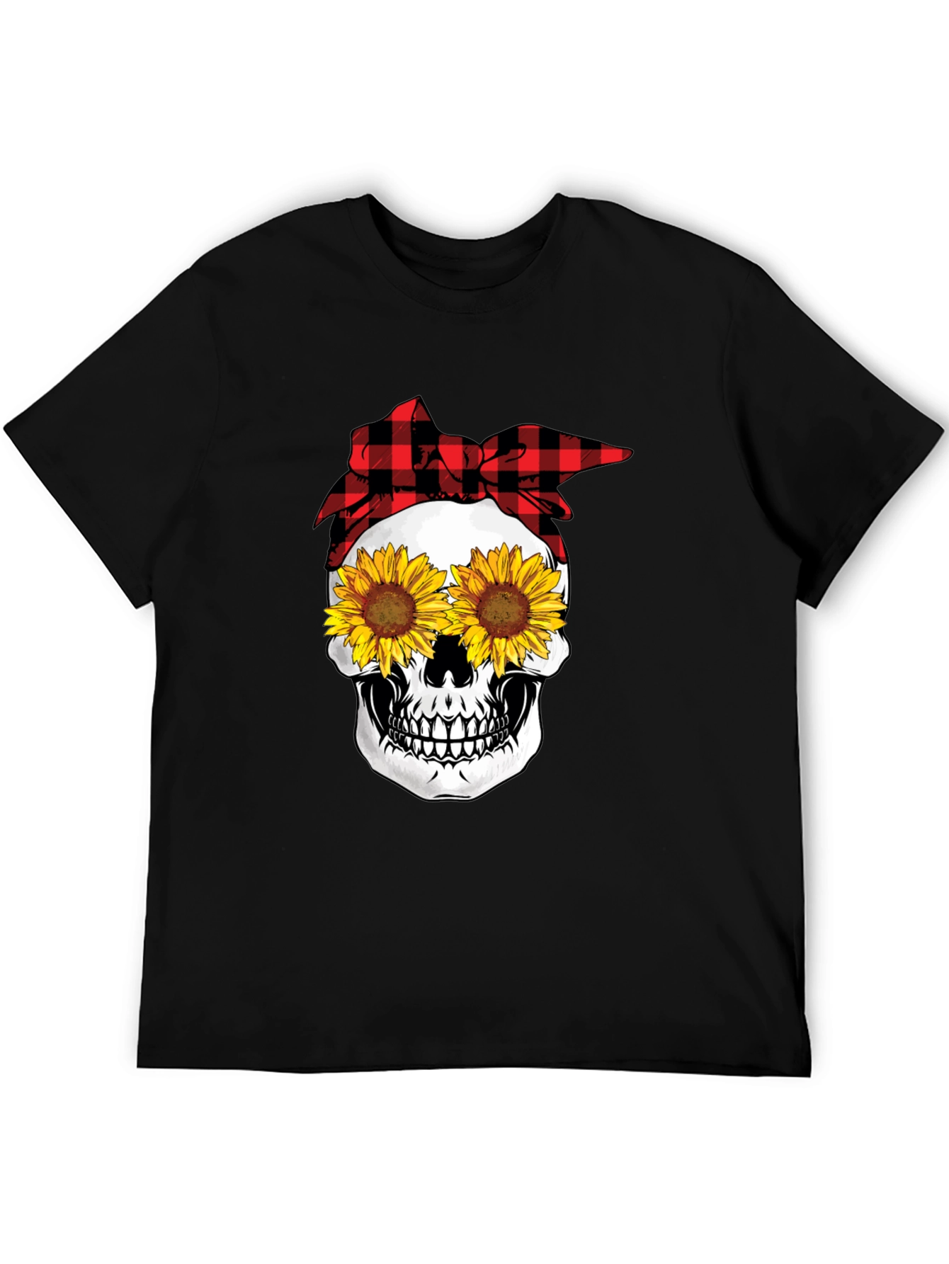 Sunflower Skull Graphic Tee