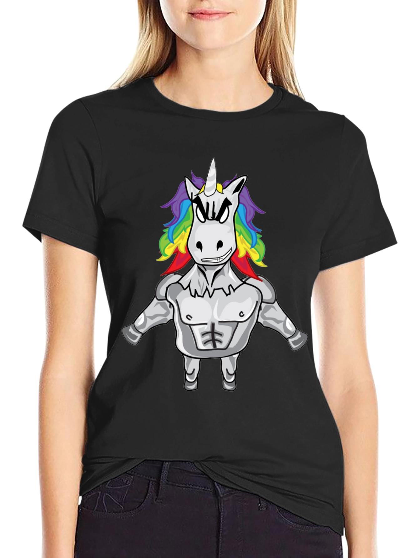 Unicorn Gym Black T-Shirt