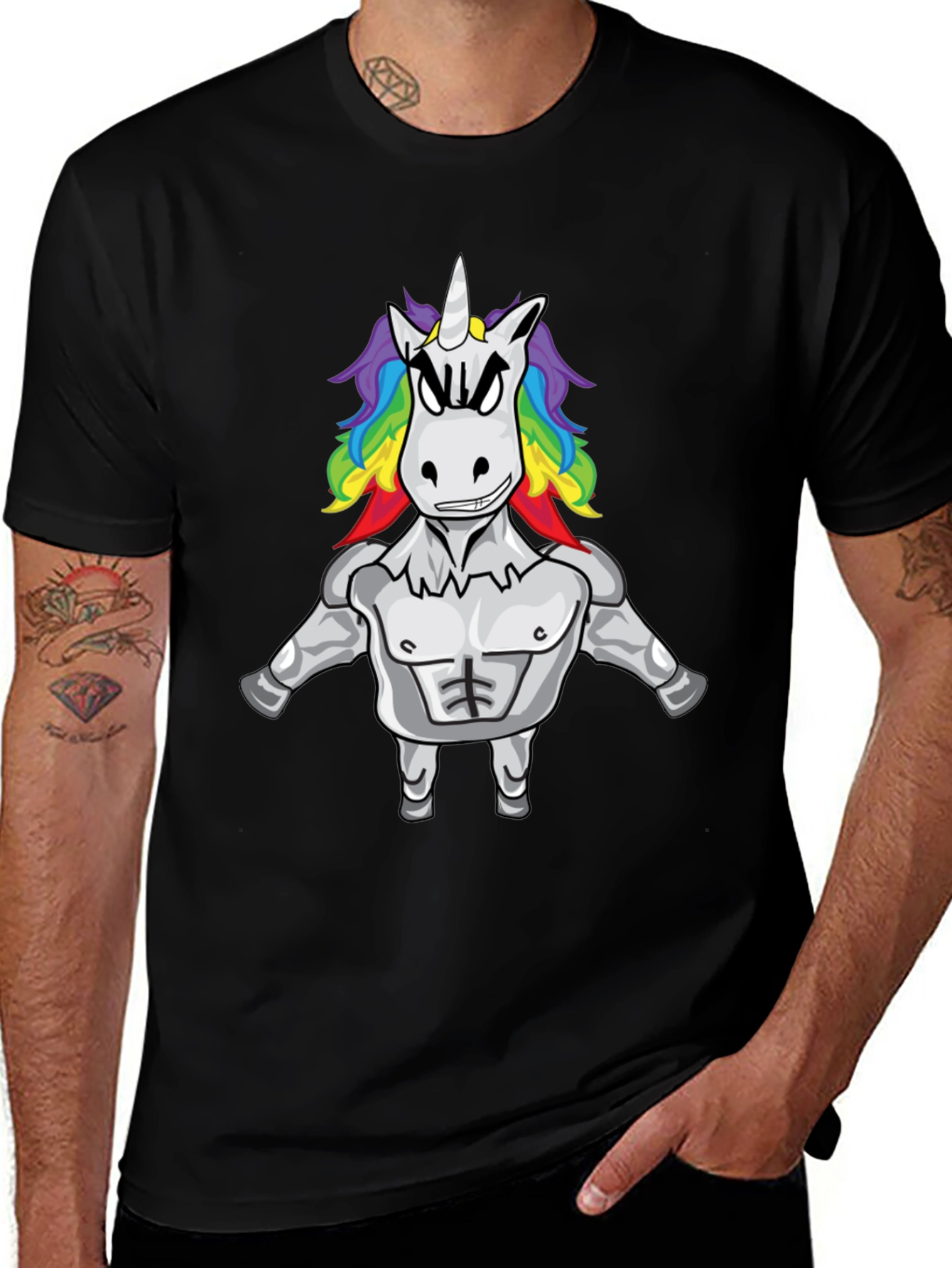 Unicorn Gym Black T-Shirt