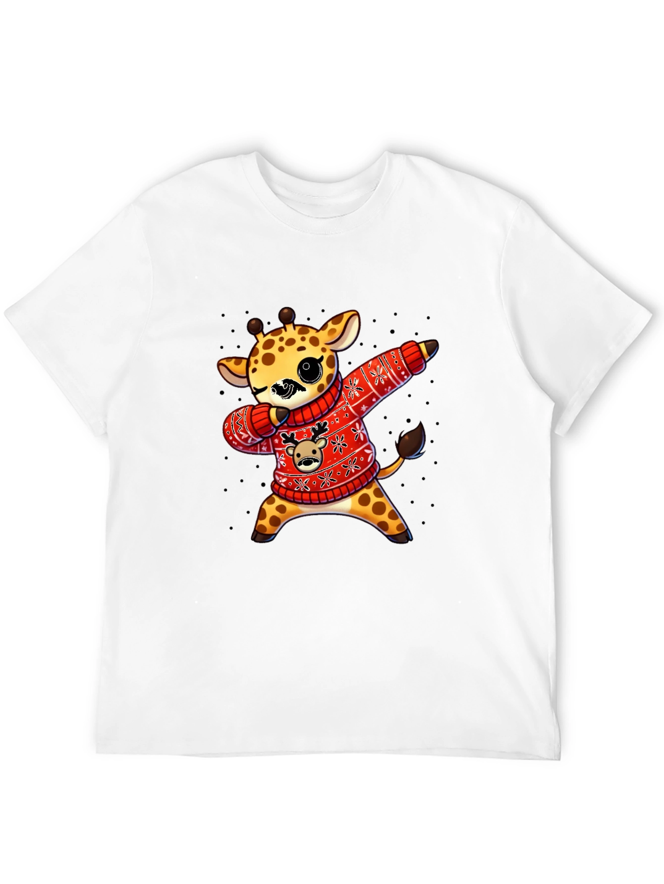 Dabbing Giraffe Christmas Sweater T-Shirt