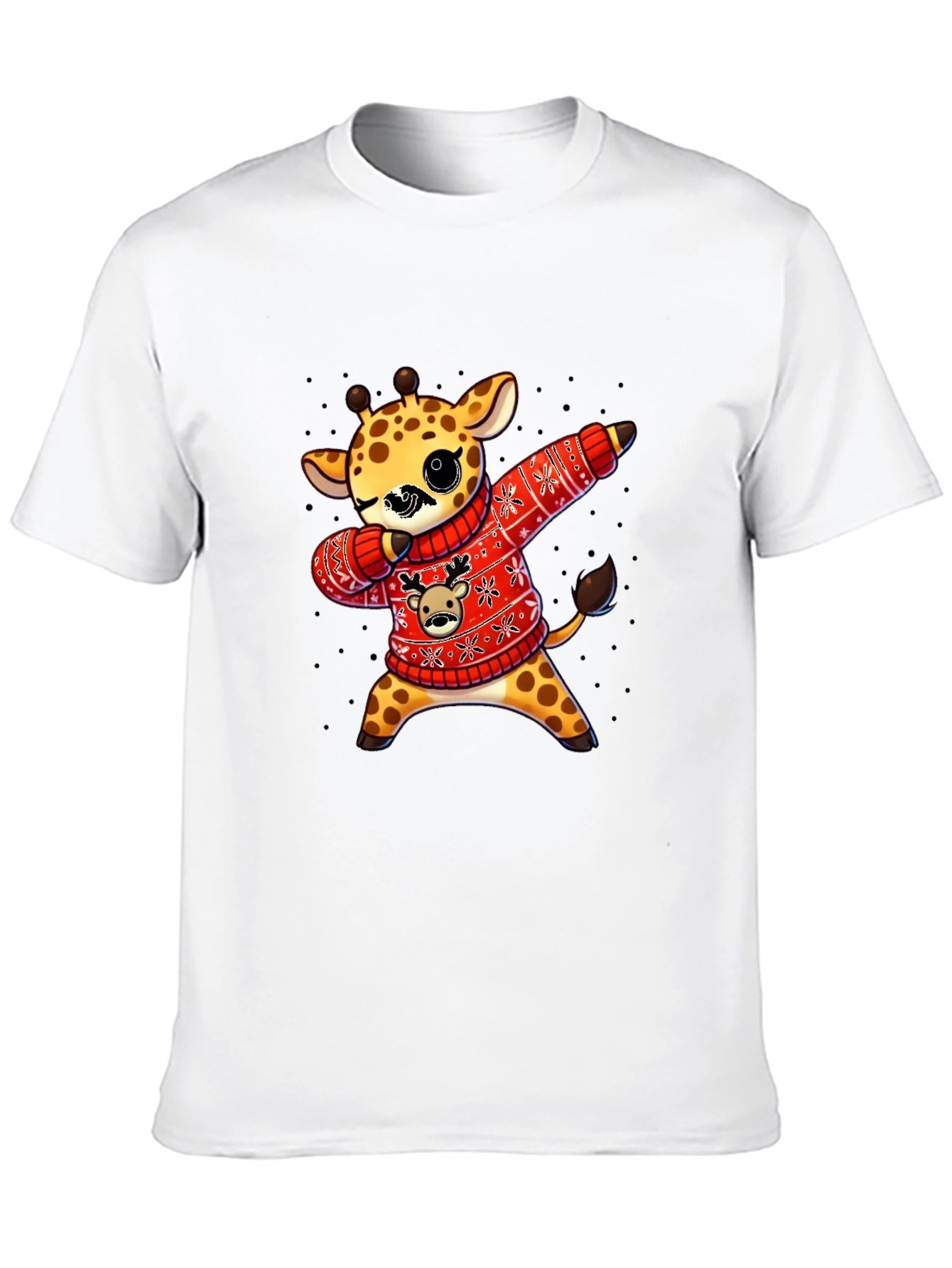 Dabbing Giraffe Christmas Sweater T-Shirt