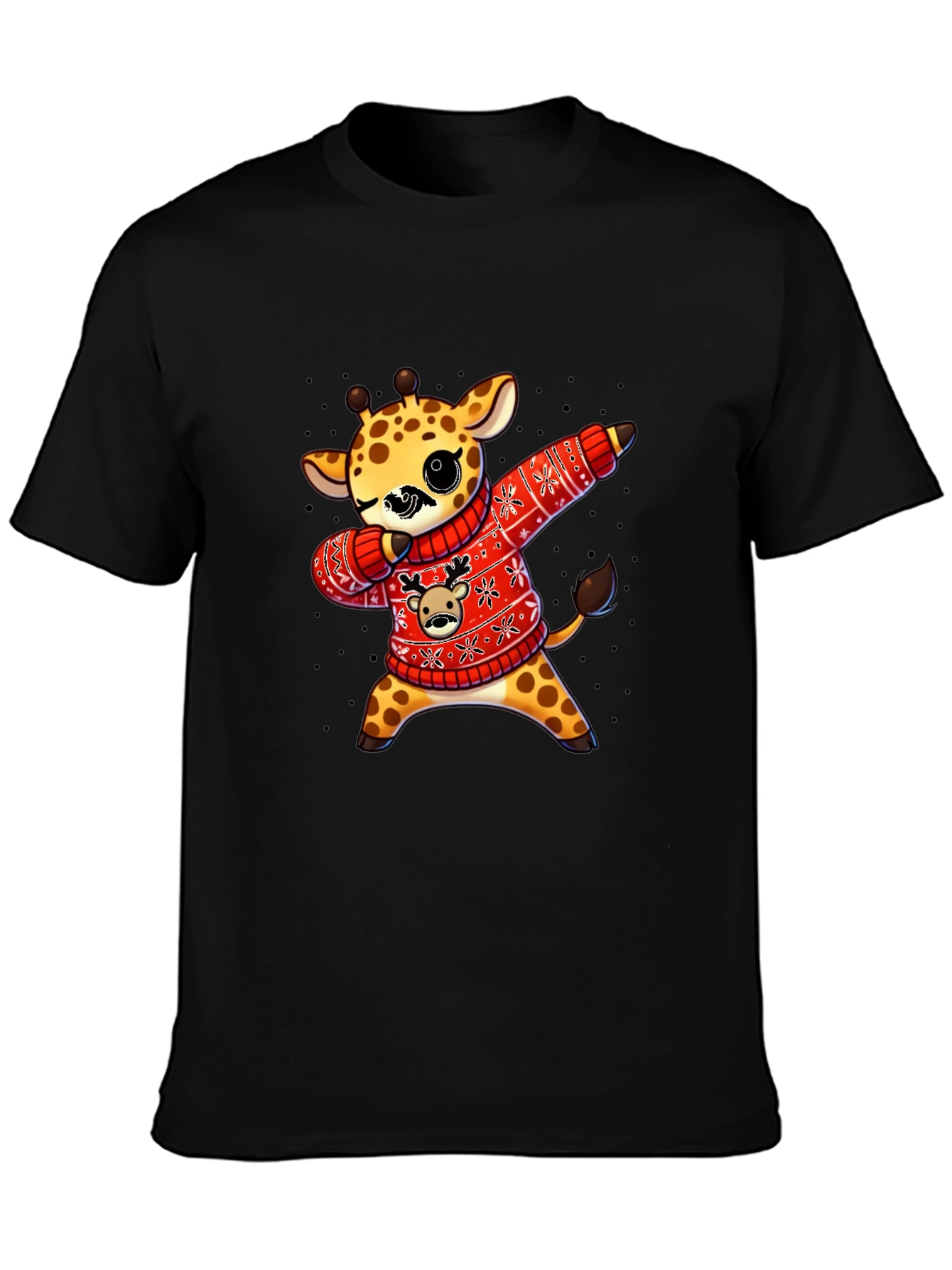 Dabbing Giraffe Christmas Sweater T-Shirt