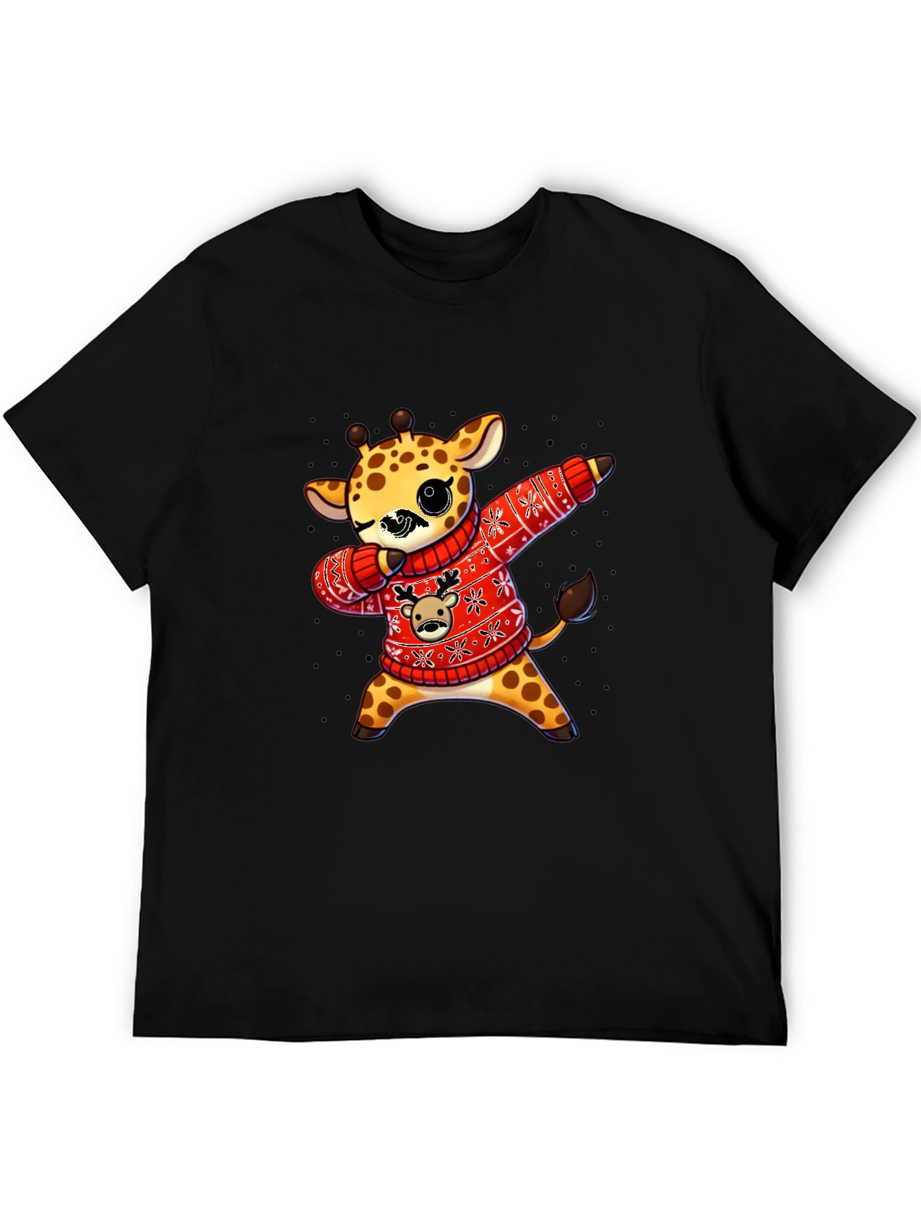 Dabbing Giraffe Christmas Sweater T-Shirt