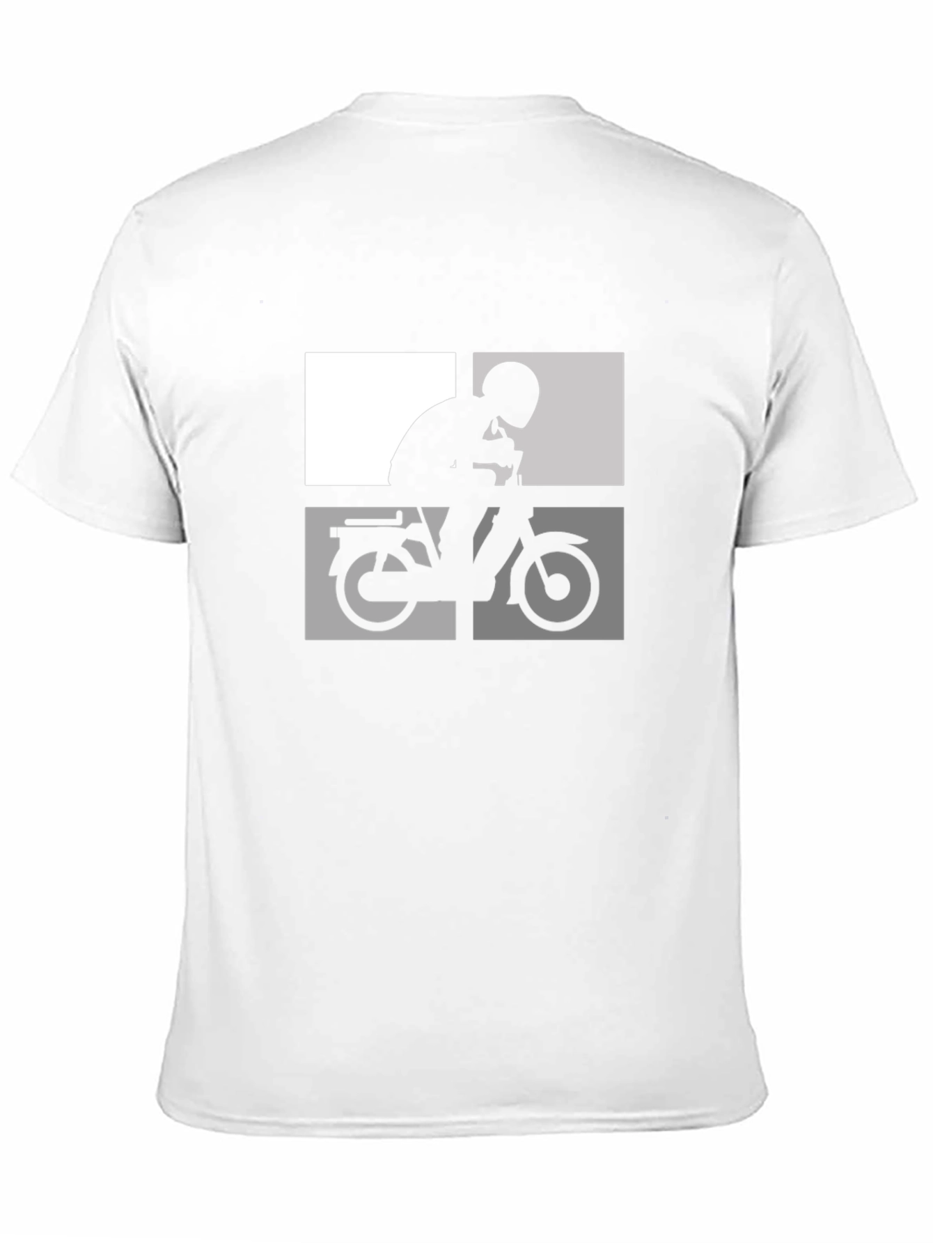 Retro Moped Rider T-Shirt - Classic Design