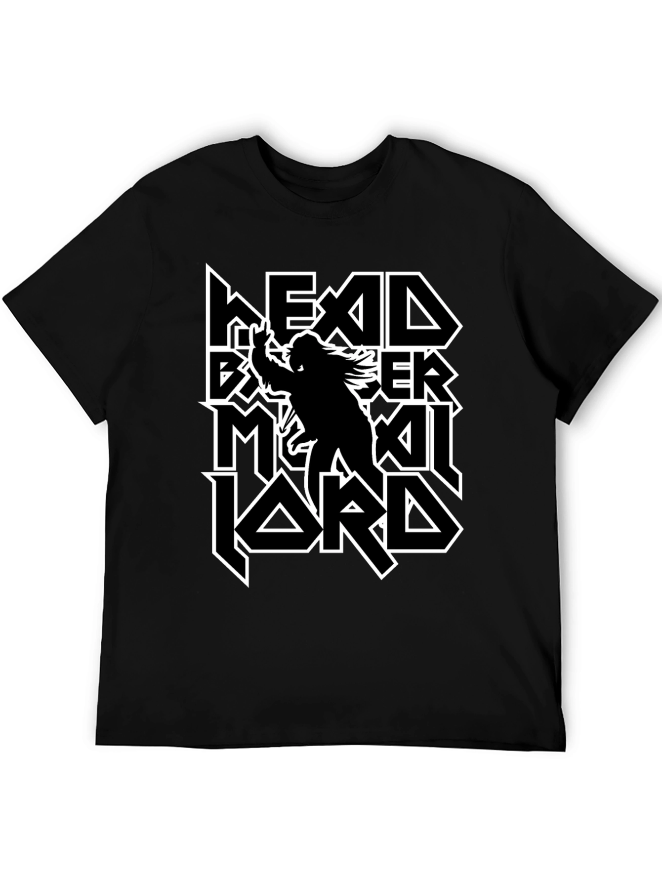 Headbanger Metal Lord Black T-Shirt