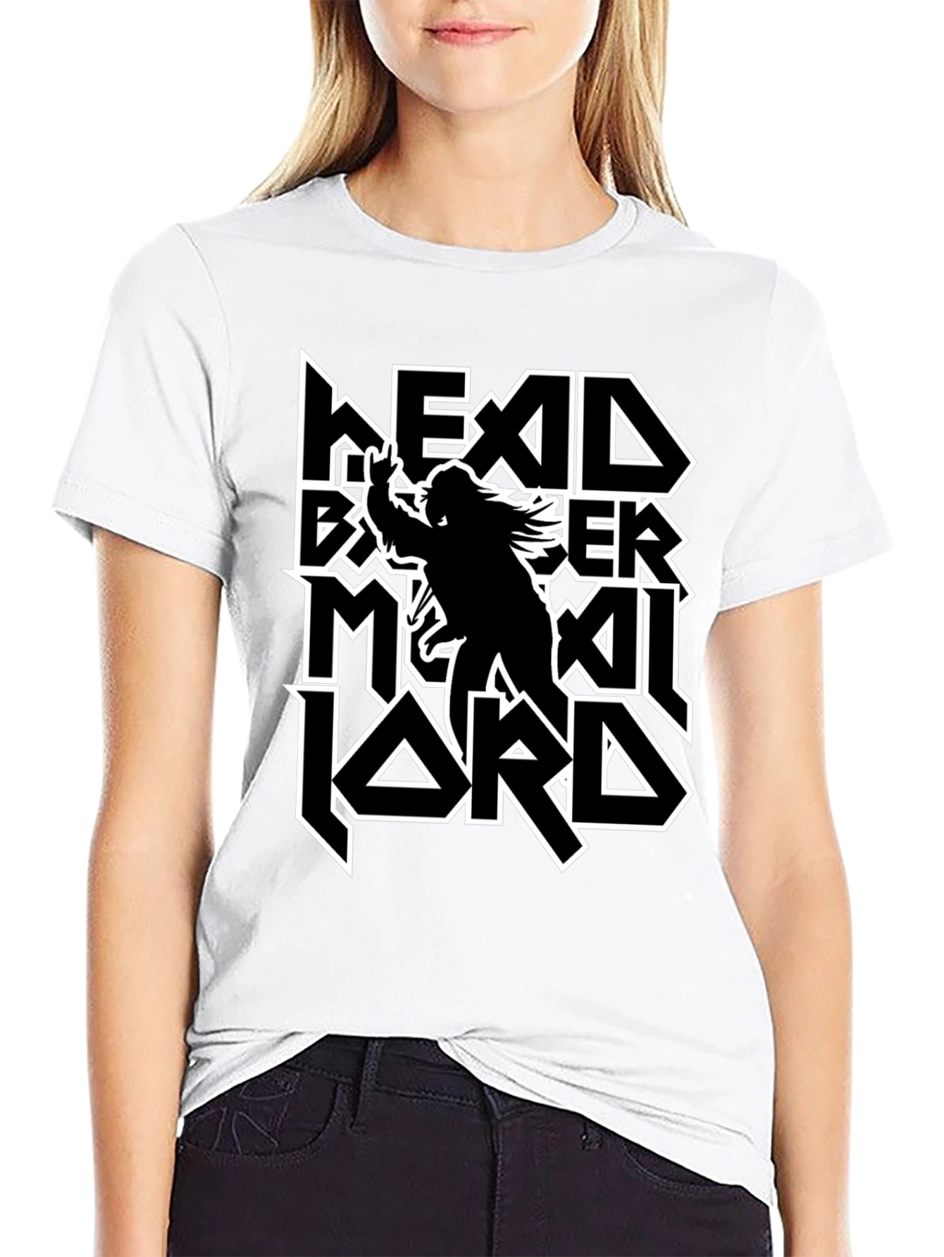 Headbanger Metal Lord Black T-Shirt