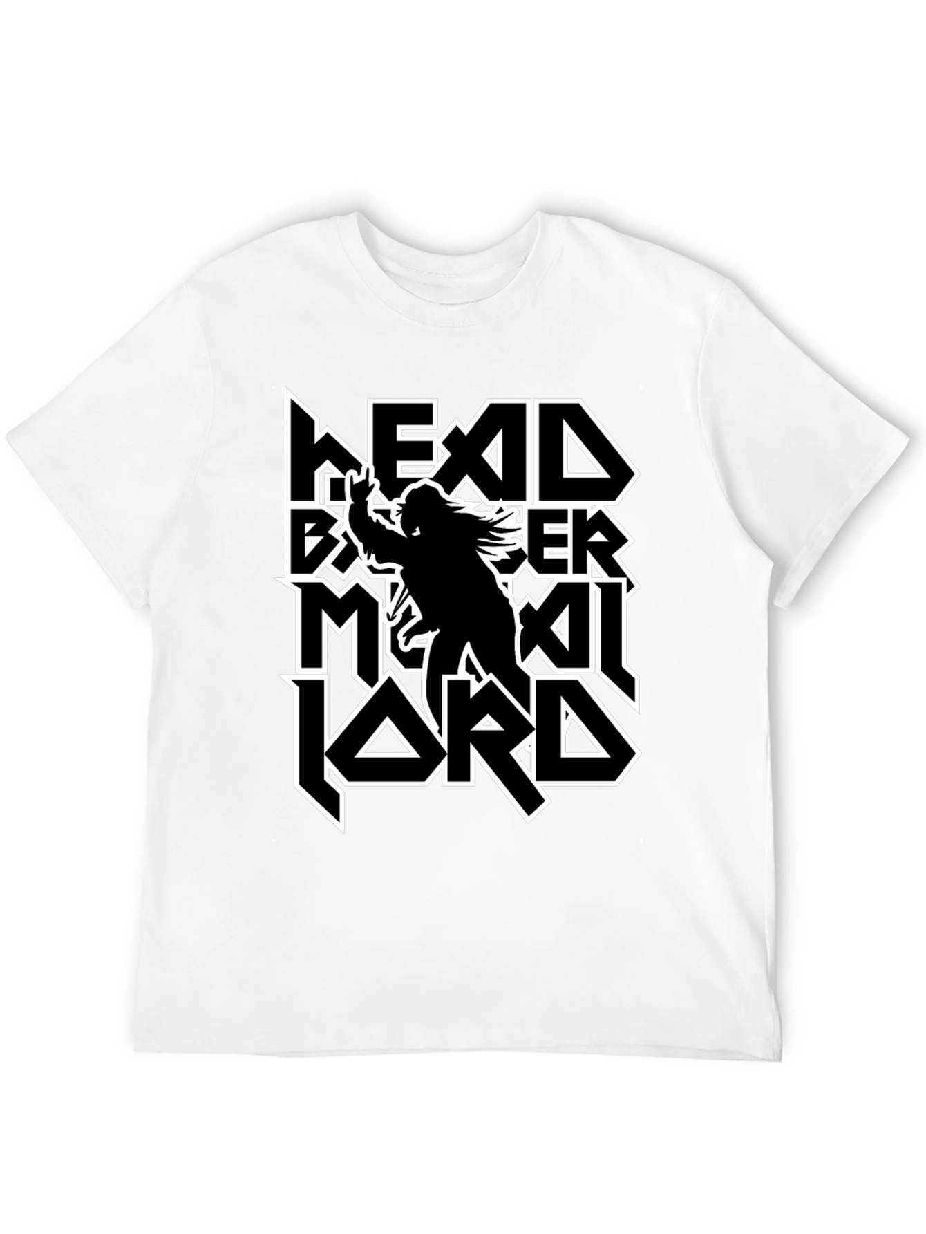 Headbanger Metal Lord Black T-Shirt
