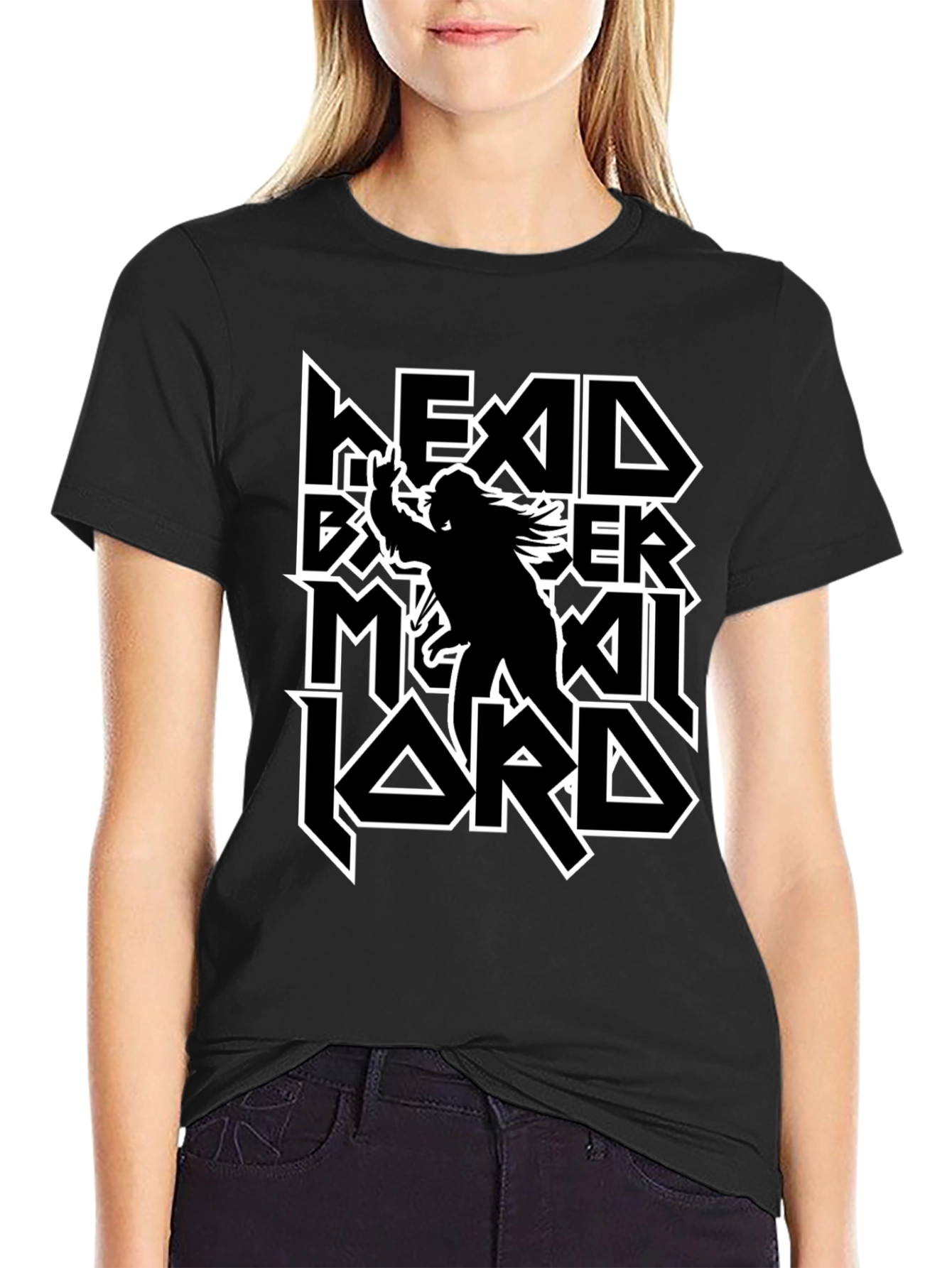 Headbanger Metal Lord Black T-Shirt