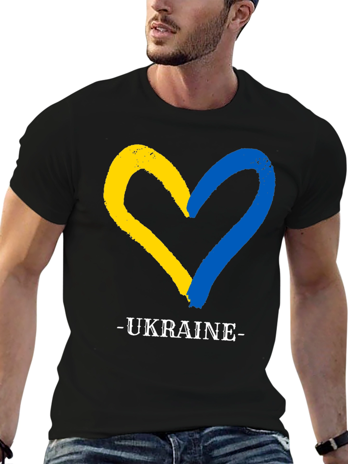 Ukraine Heart Flag T-Shirt