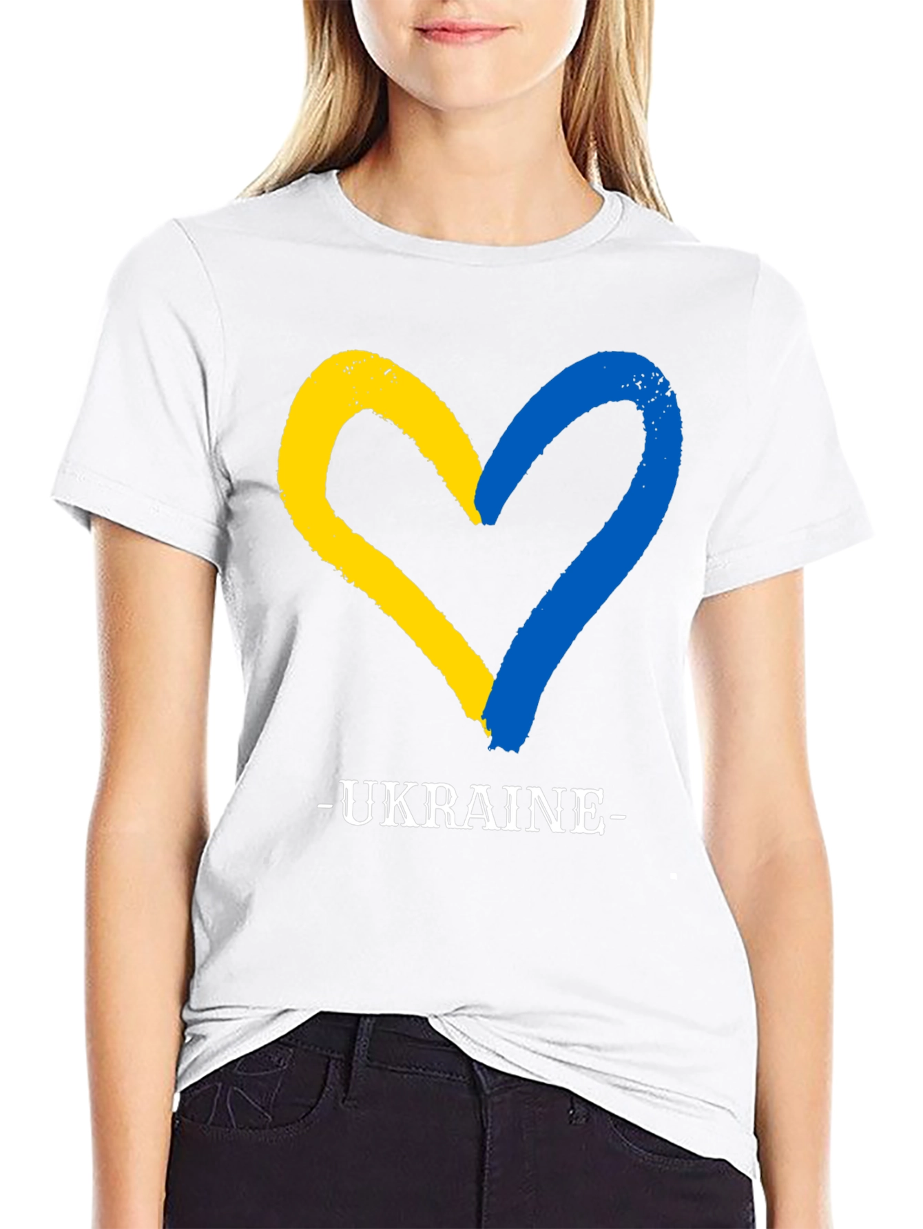 Ukraine Heart Flag T-Shirt