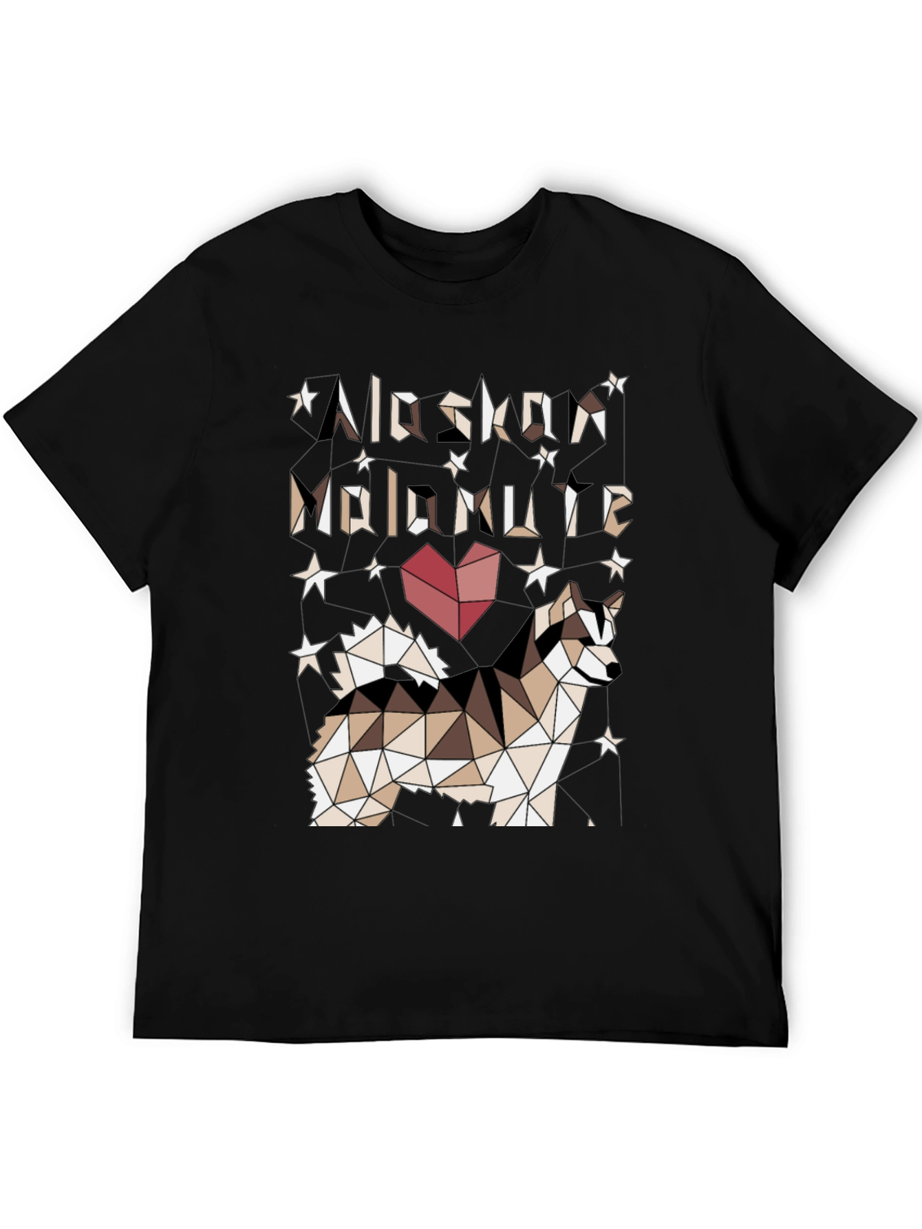 Geometric Alaskan Malamute Graphic Tee