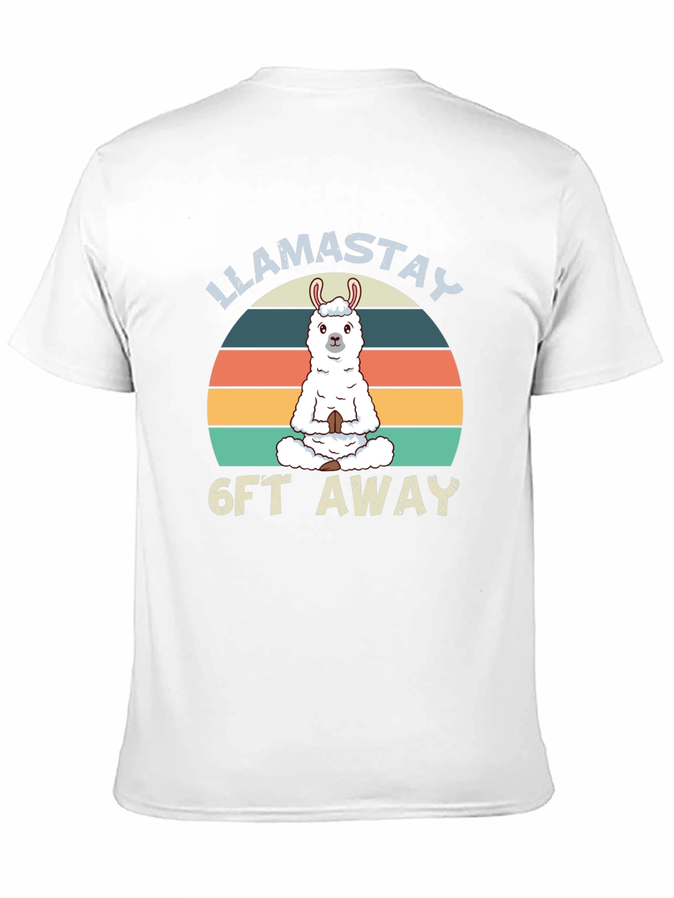 Llamastay 6ft Away T-Shirt Black