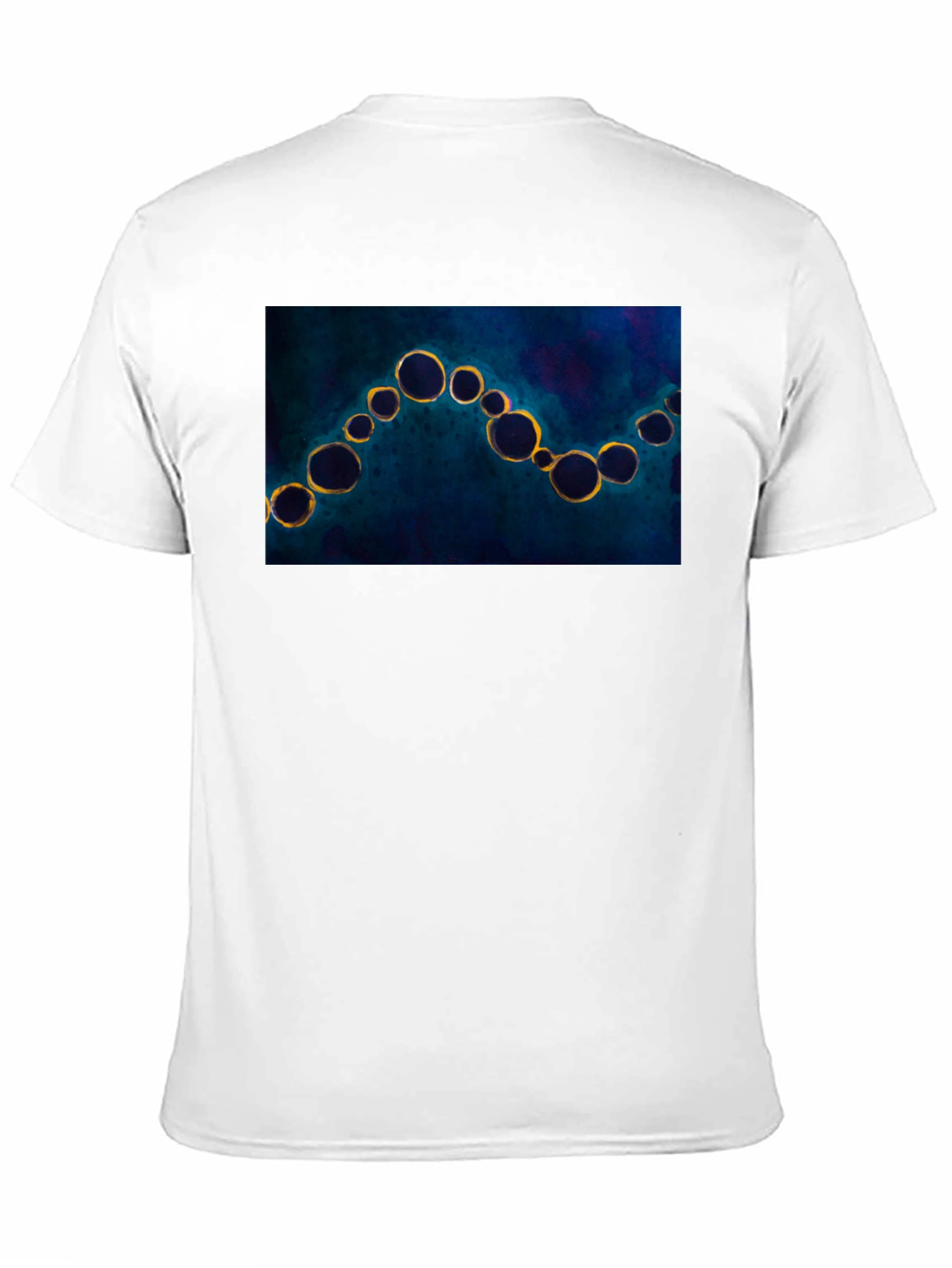 Abstract Bubbles Black T-Shirt