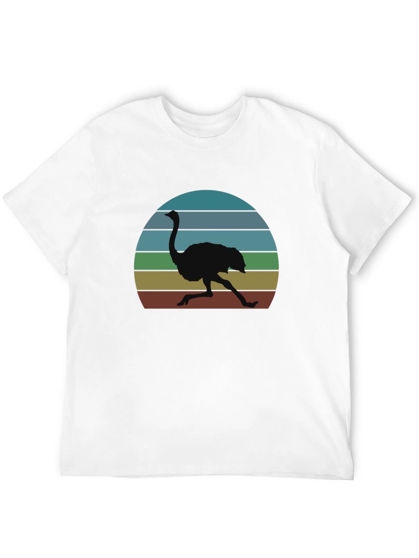 Retro Ostrich Sunset T-Shirt