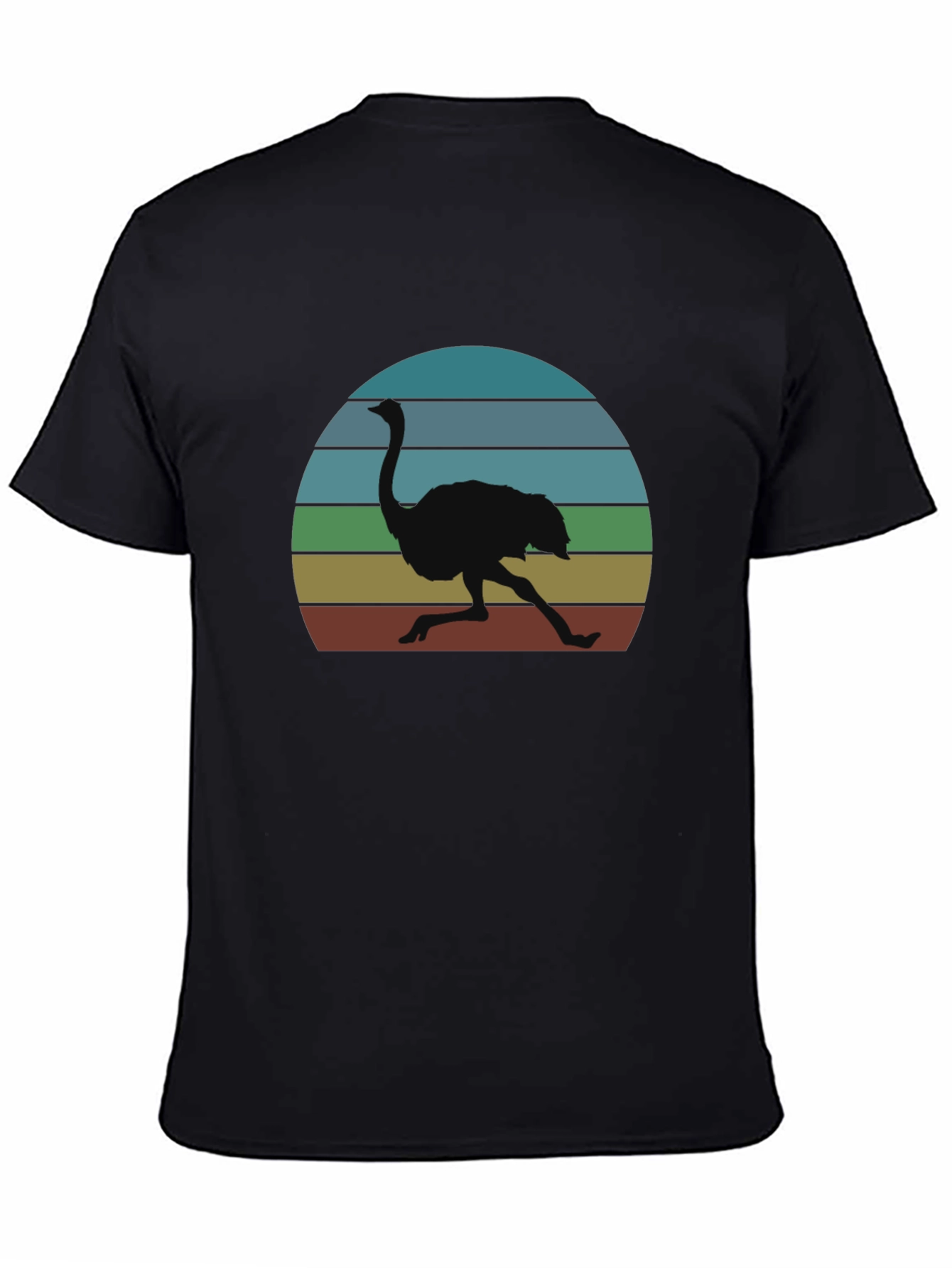 Retro Ostrich Sunset T-Shirt