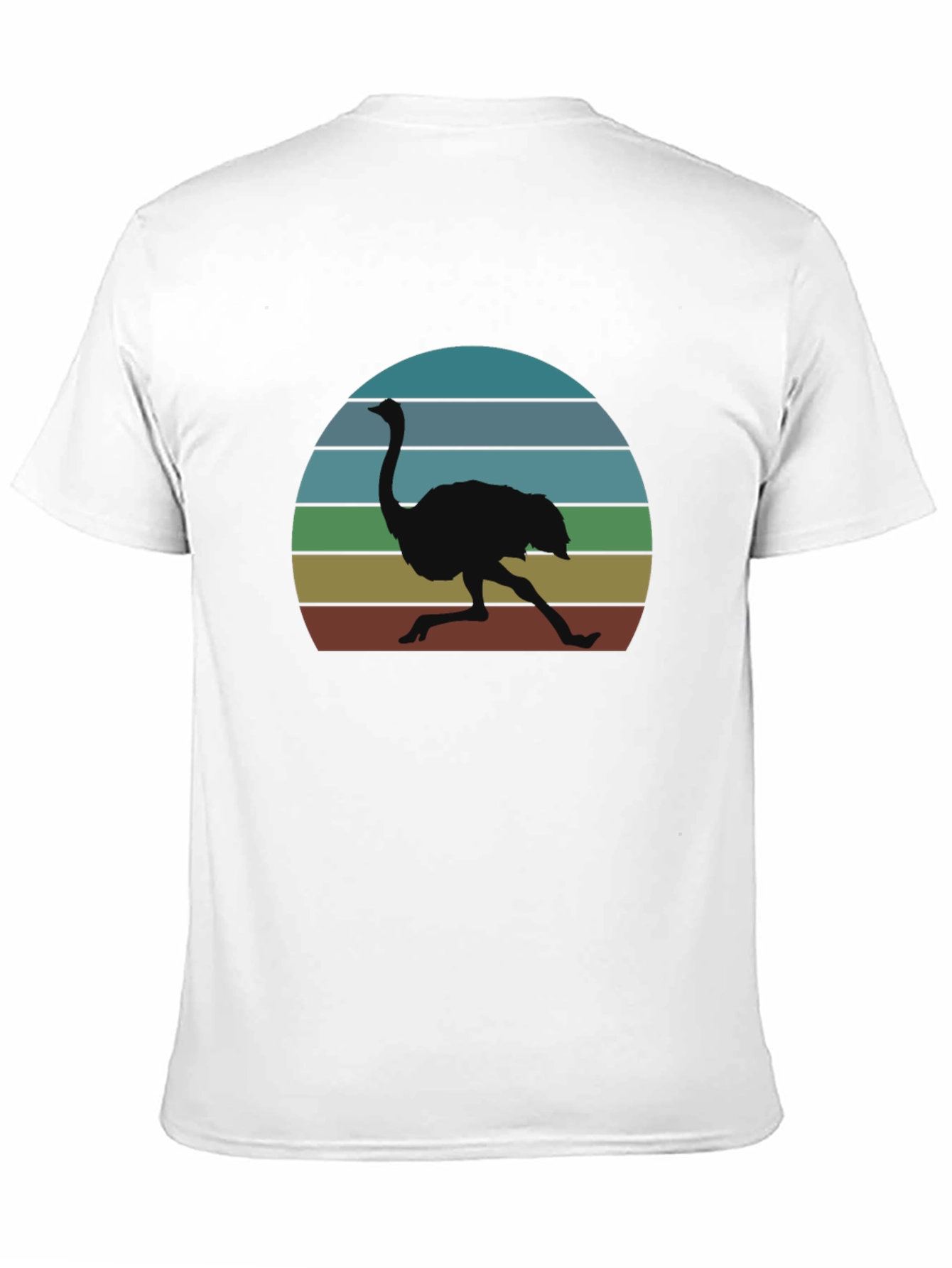 Retro Ostrich Sunset T-Shirt
