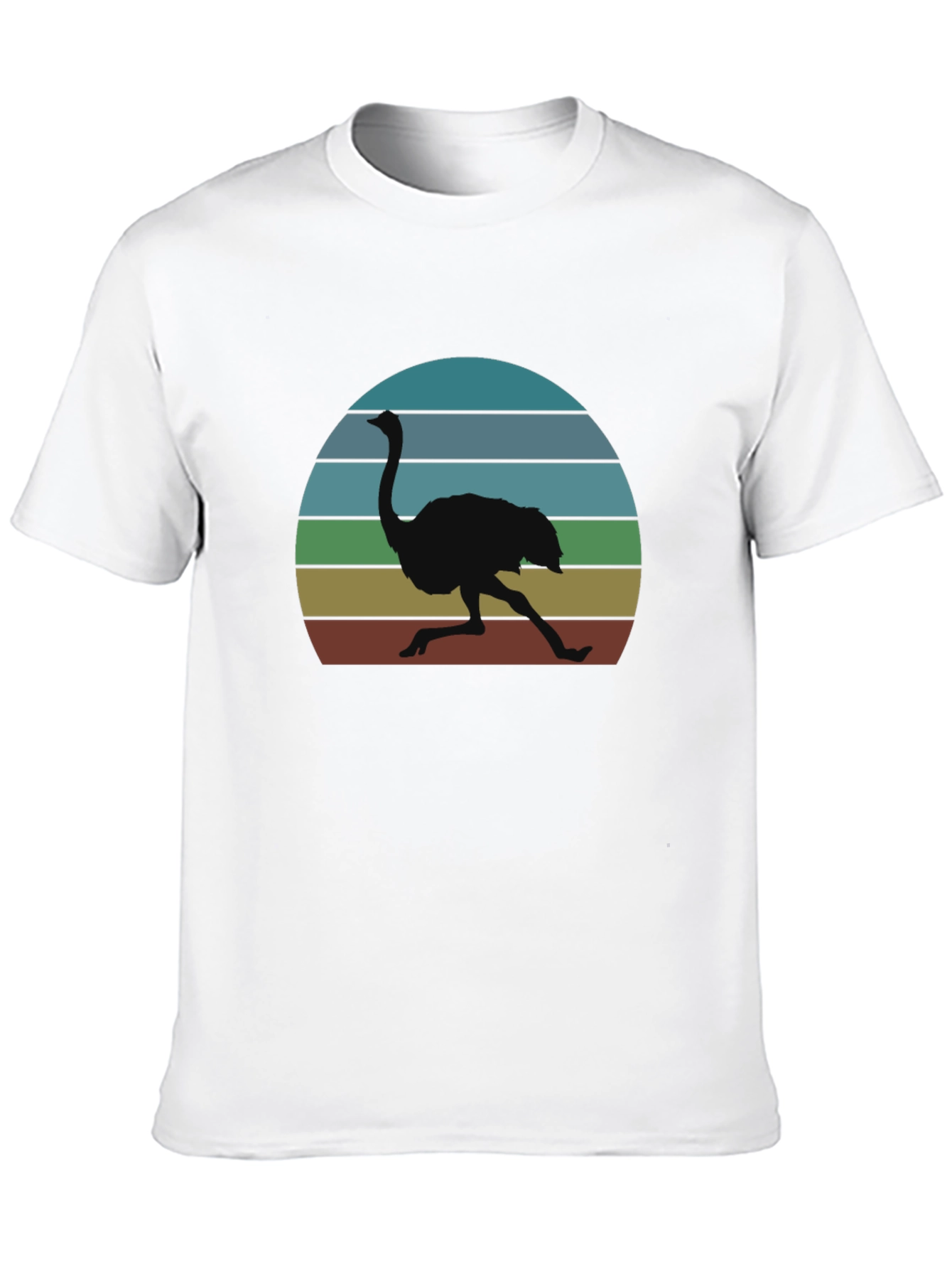 Retro Ostrich Sunset T-Shirt