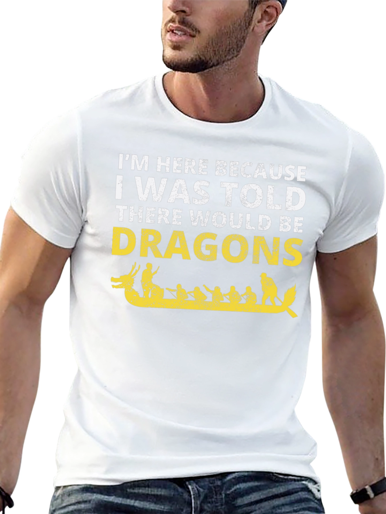 Dragon Boat T-Shirt - Im Here for Dragons!