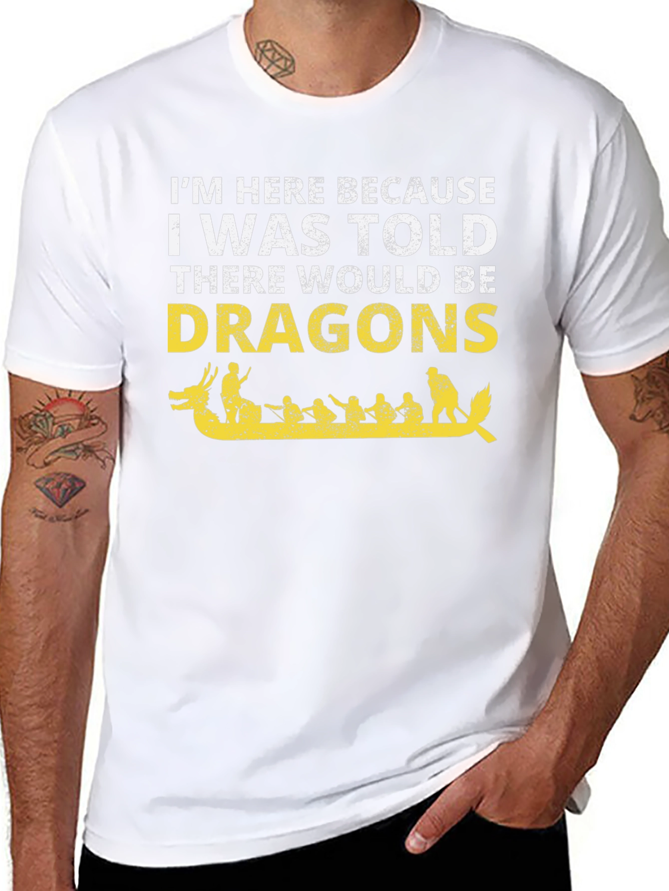 Dragon Boat T-Shirt - Im Here for Dragons!