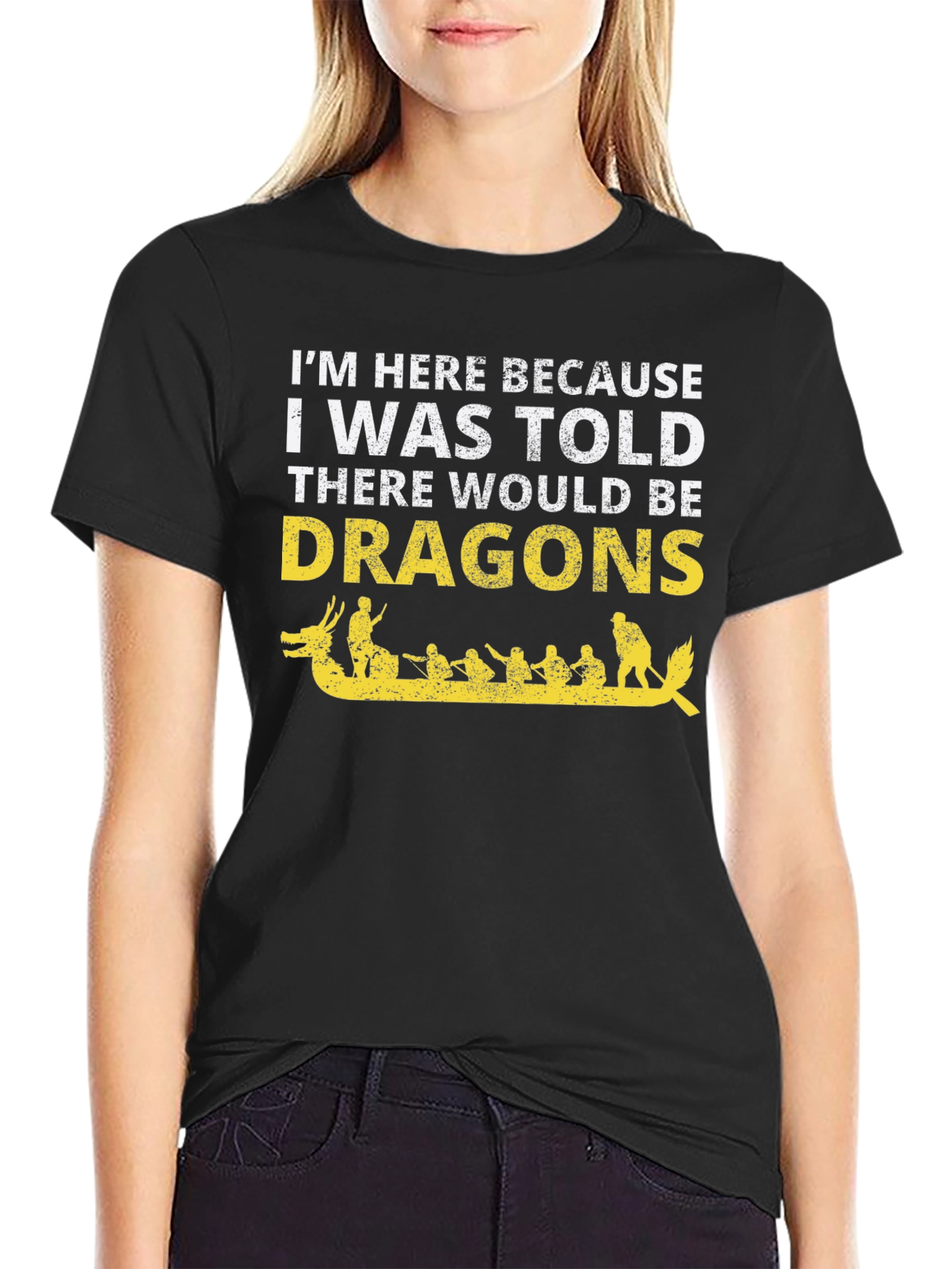 Dragon Boat T-Shirt - Im Here for Dragons!