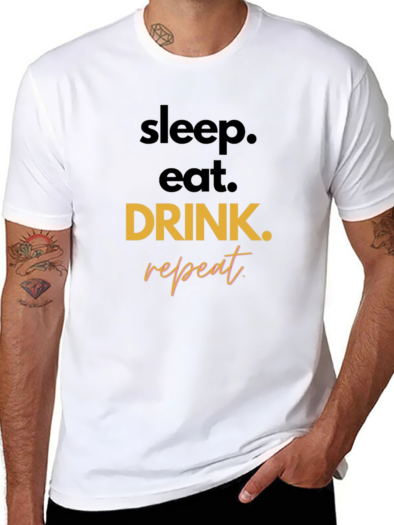 Sleep Eat Drink Repeat Graphic Tee
