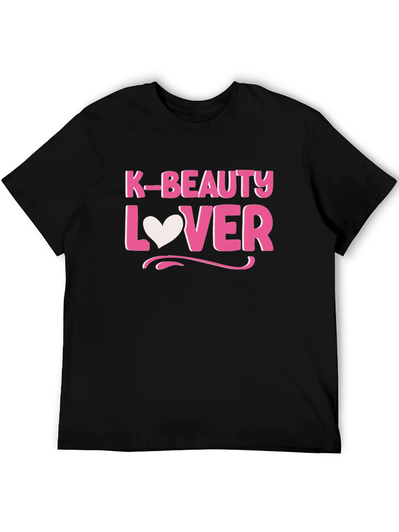 K-Beauty Lover Black Cotton Tee