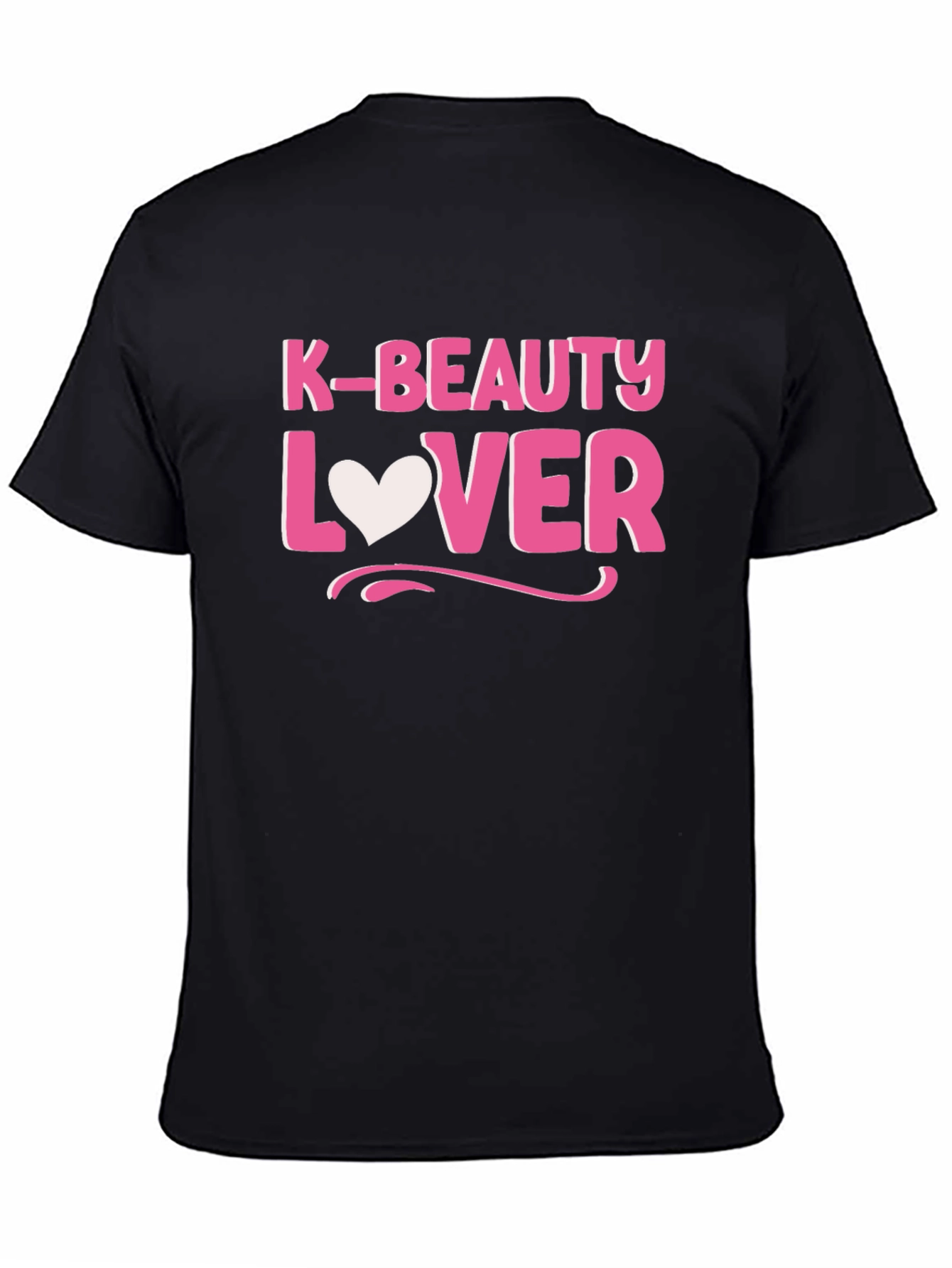 K-Beauty Lover Black Cotton Tee