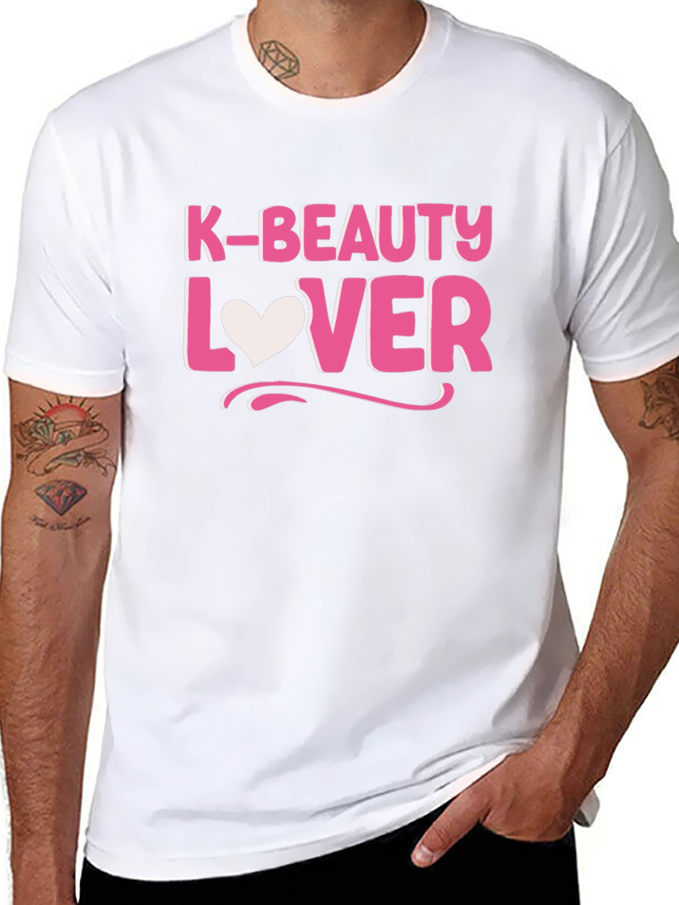 K-Beauty Lover Black Cotton Tee