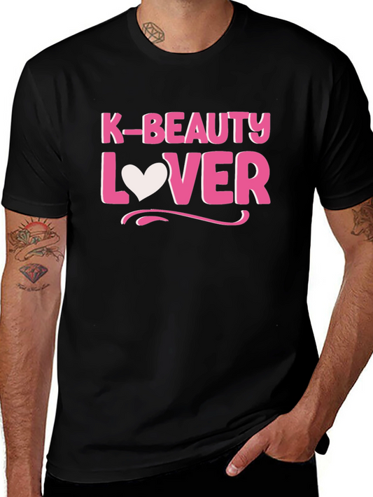 K-Beauty Lover Black Cotton Tee