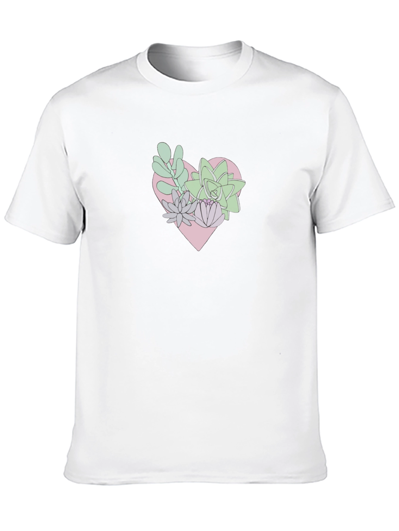 Heart of Succulents Graphic Tee - Black