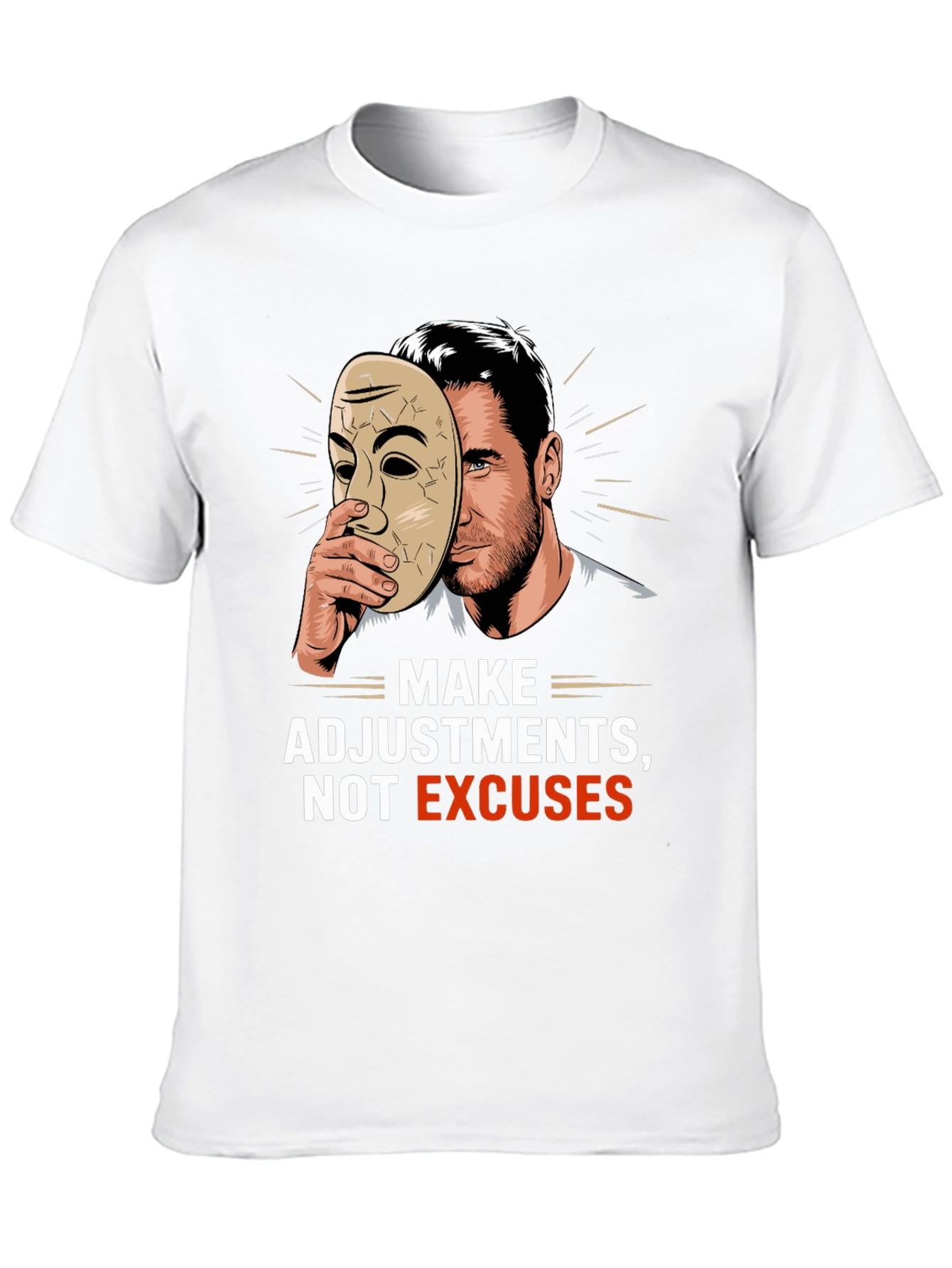 Make Adjustments Not Excuses Black T-Shirt