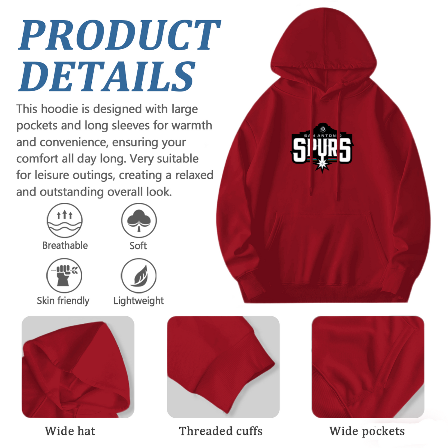 Bear Pride Rainbow Graphic Comfort Hoodie