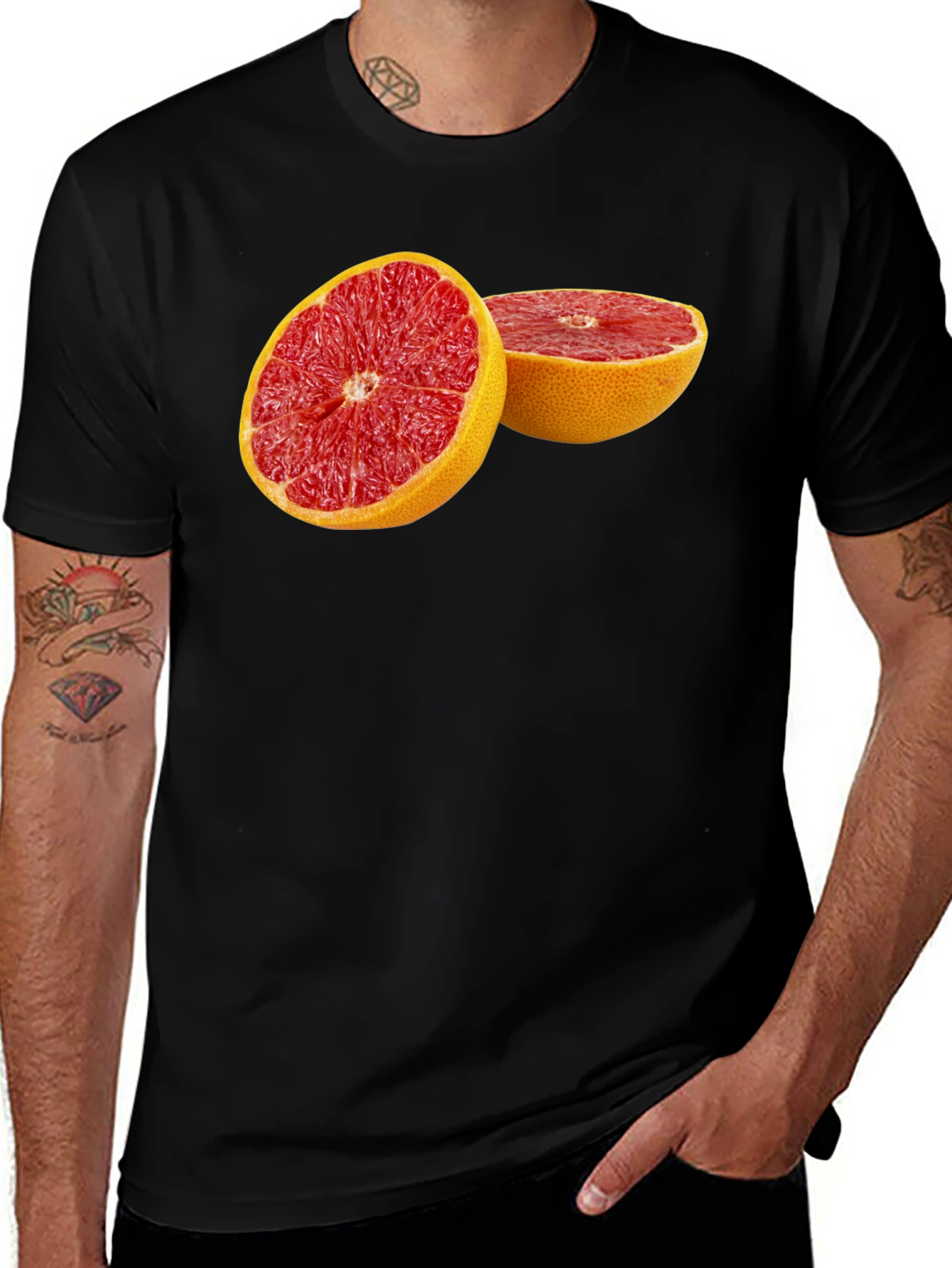 Grapefruit Graphic Tee - Bold Fruit Design