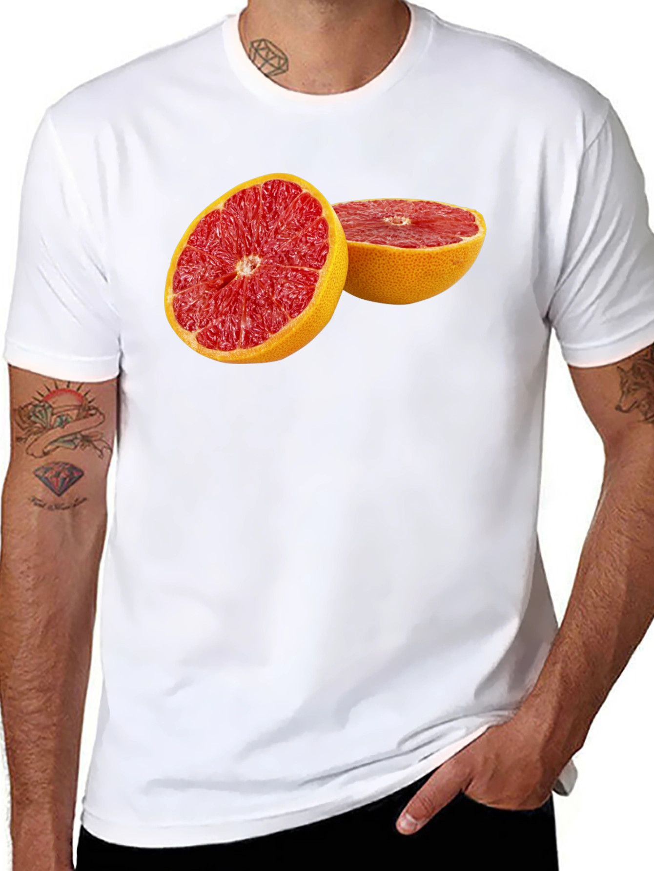Grapefruit Graphic Tee - Bold Fruit Design