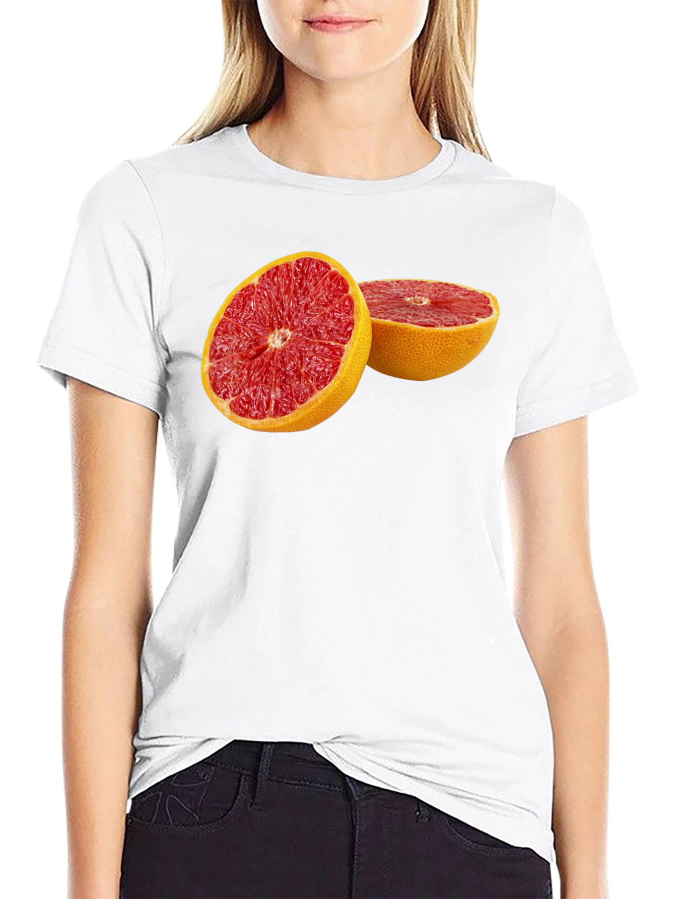 Grapefruit Graphic Tee - Bold Fruit Design