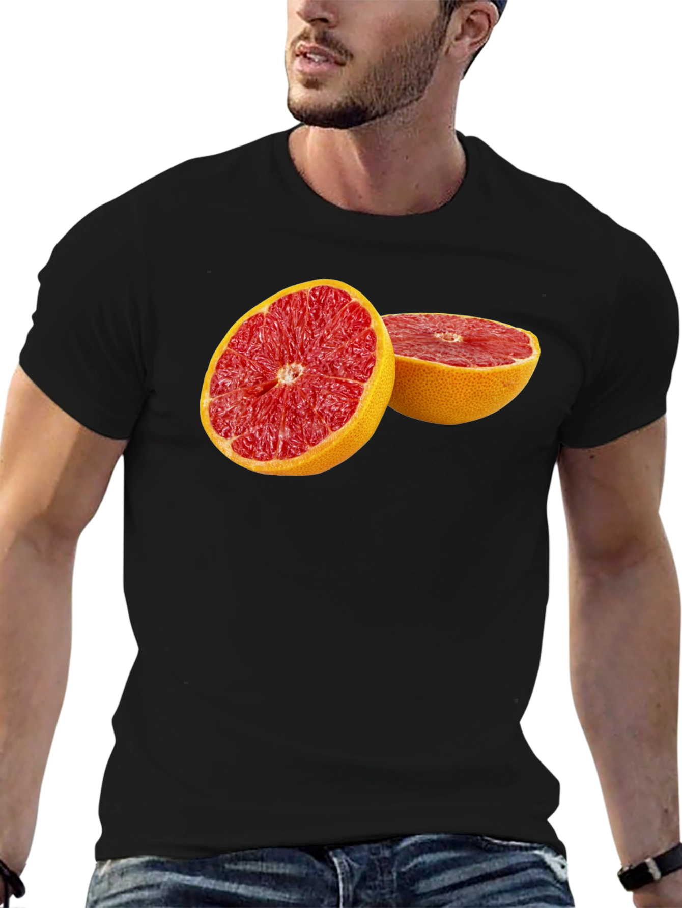 Grapefruit Graphic Tee - Bold Fruit Design