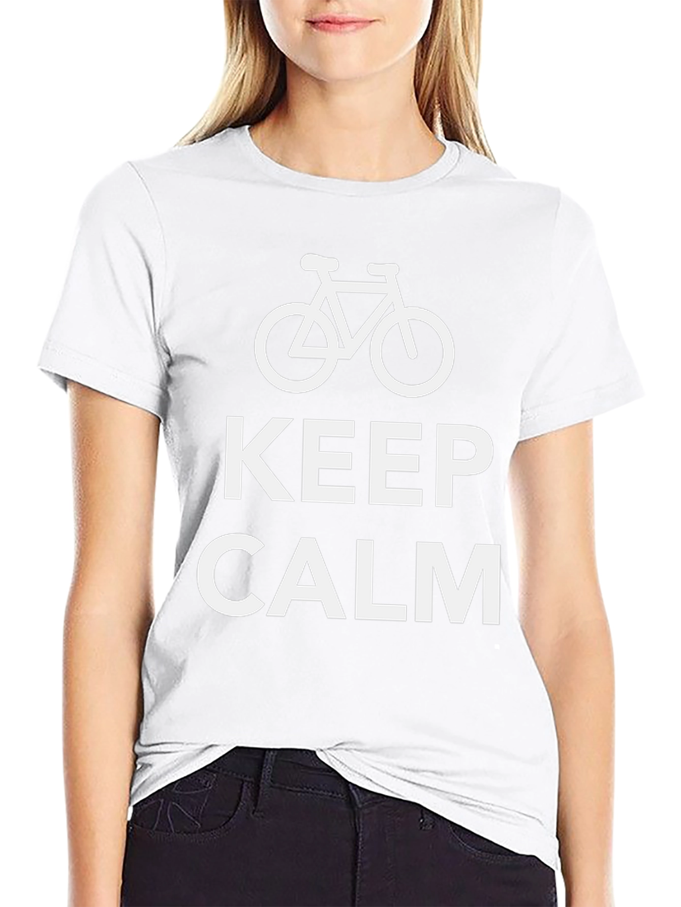 Keep Calm and Bike On T-Shirt