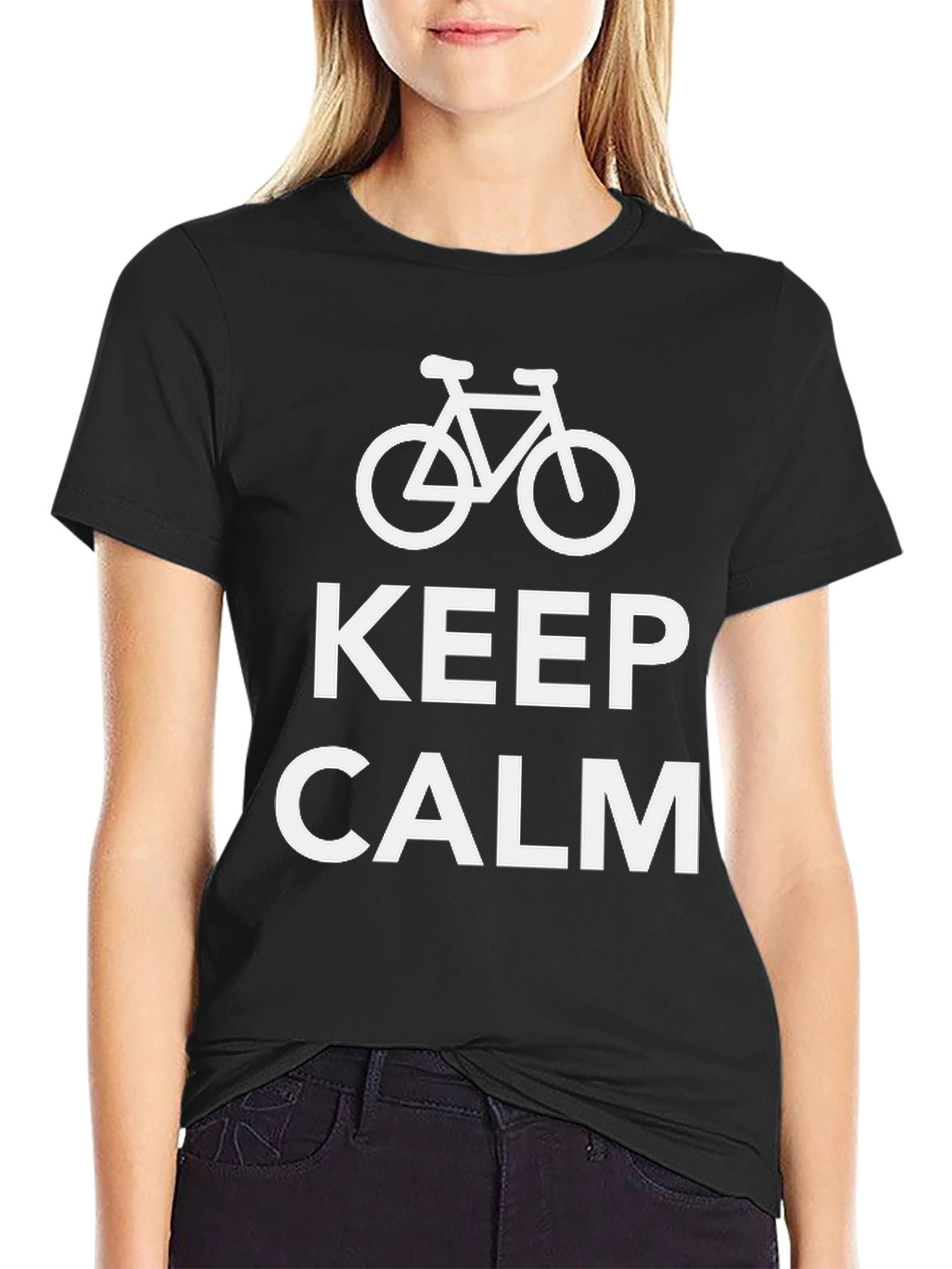 Keep Calm and Bike On T-Shirt