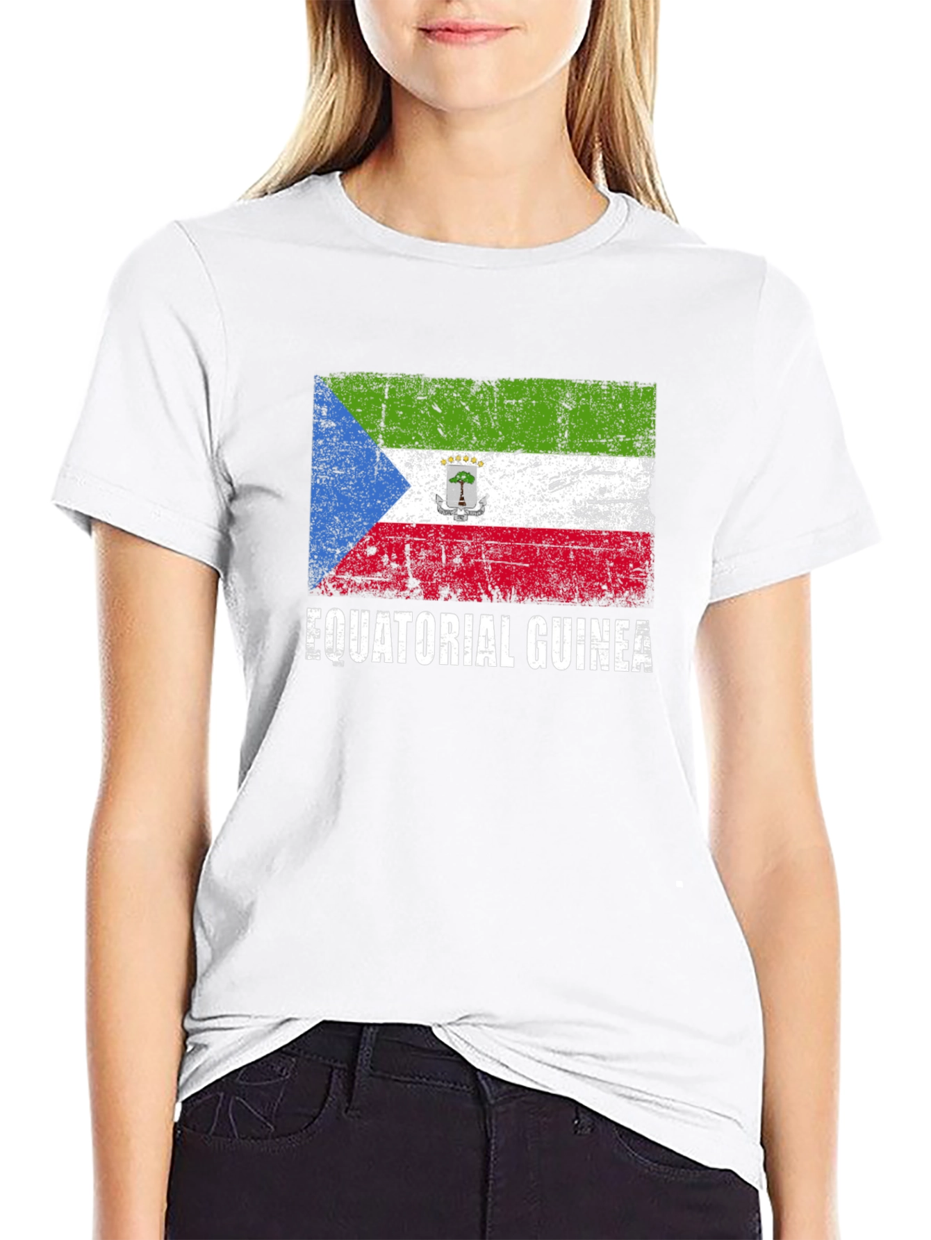 Equatorial Guinea Flag Graphic T-Shirt