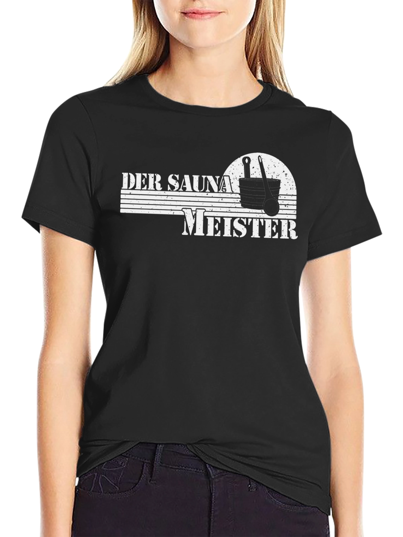 Der Sauna Meister Black T-Shirt