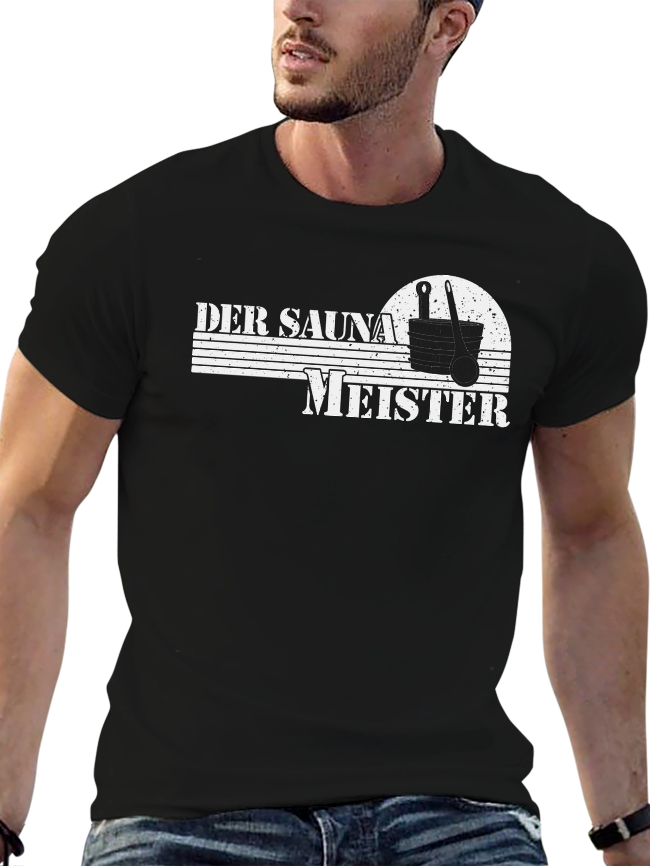 Der Sauna Meister Black T-Shirt
