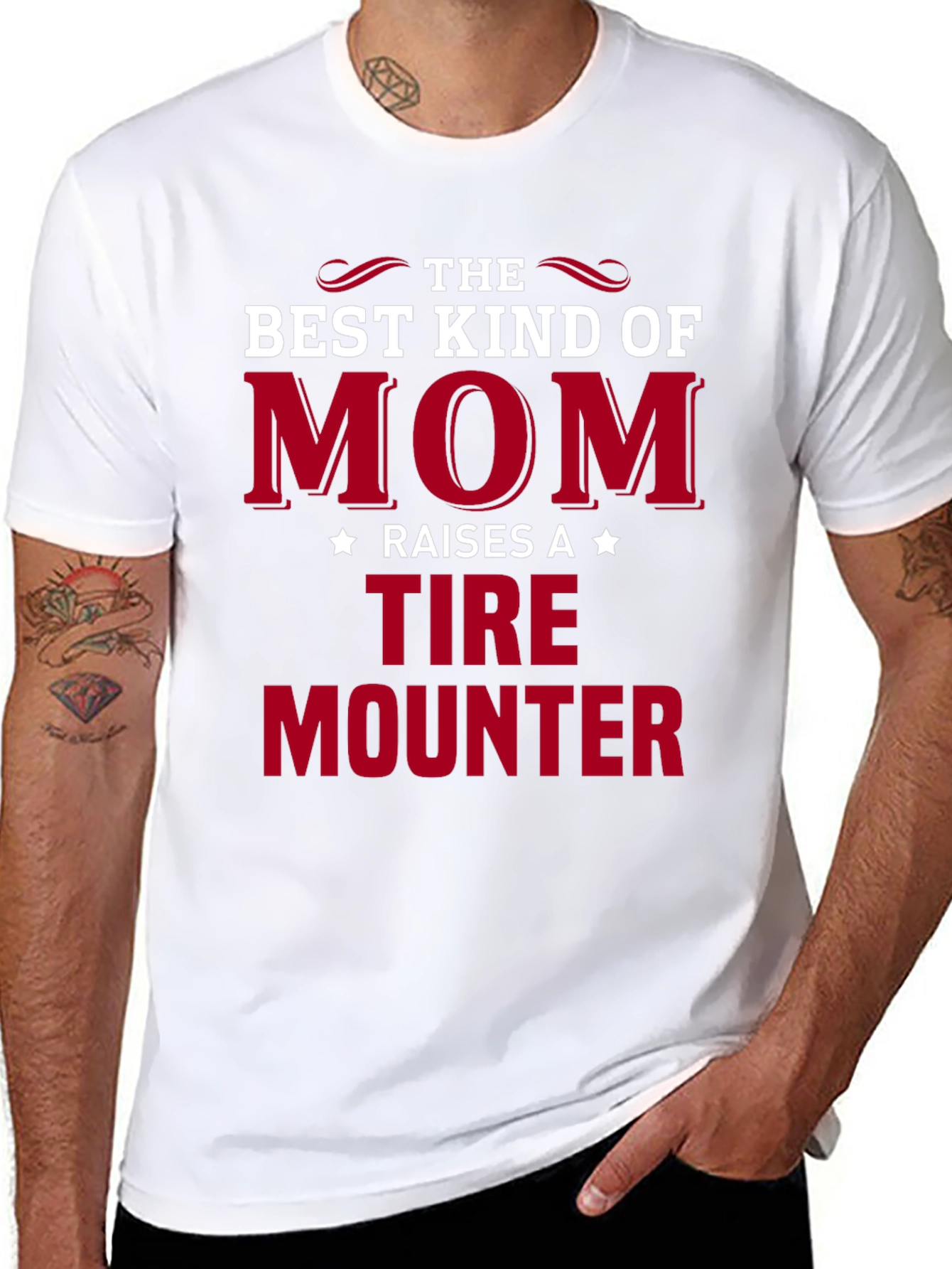 Best Kind of Mom Tire Mounter T-Shirt