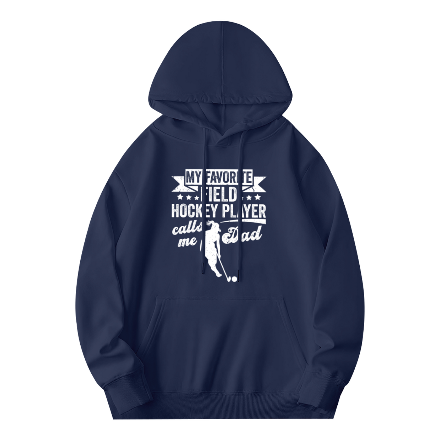 Colorful Hoodie: Hockey Player Favorite Field Design, Cozy Fleece