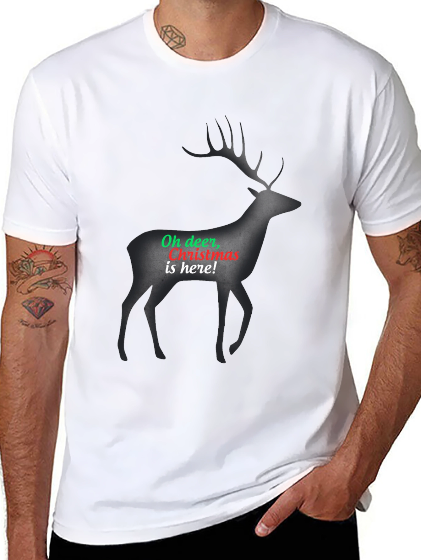 Christmas Deer T-Shirt: Oh Deer Christmas Is Here!