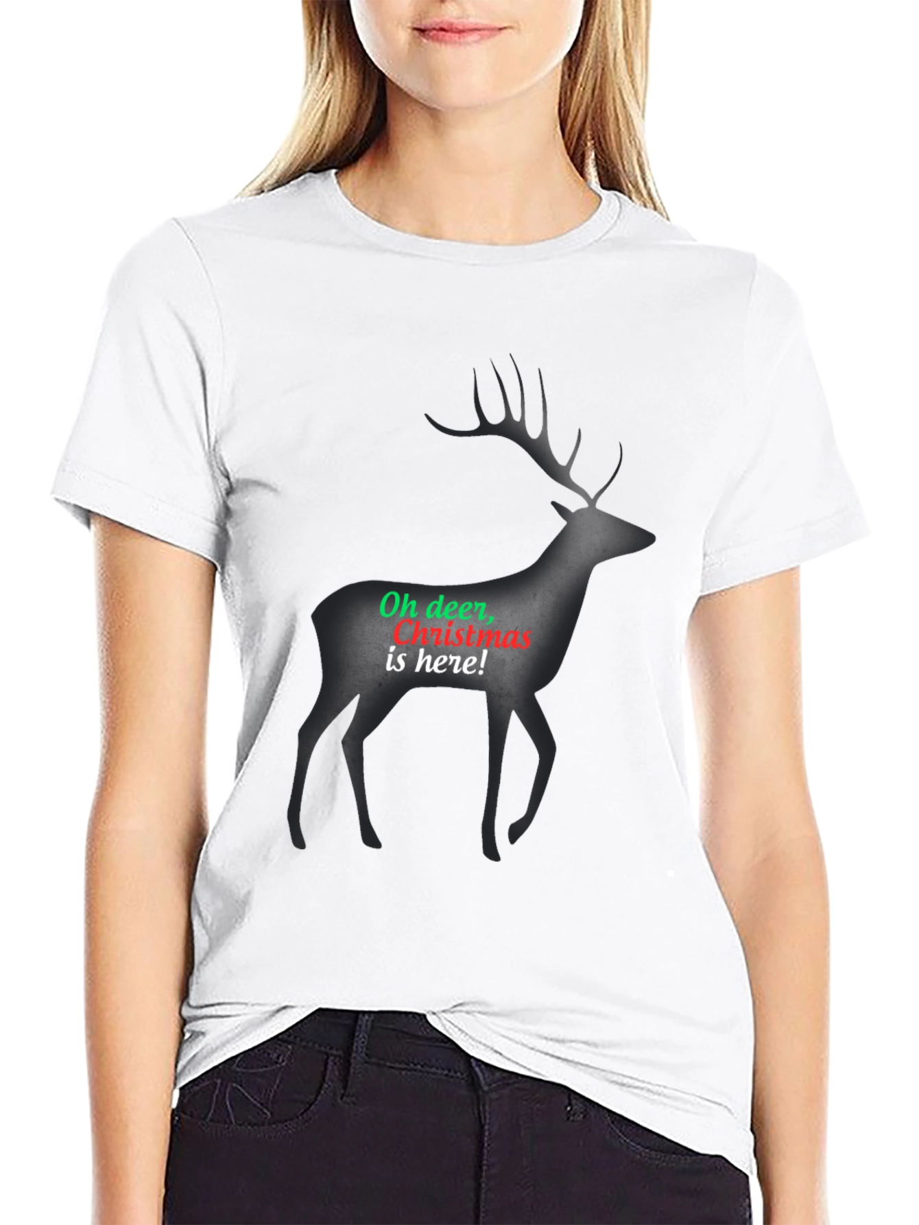 Christmas Deer T-Shirt: Oh Deer Christmas Is Here!