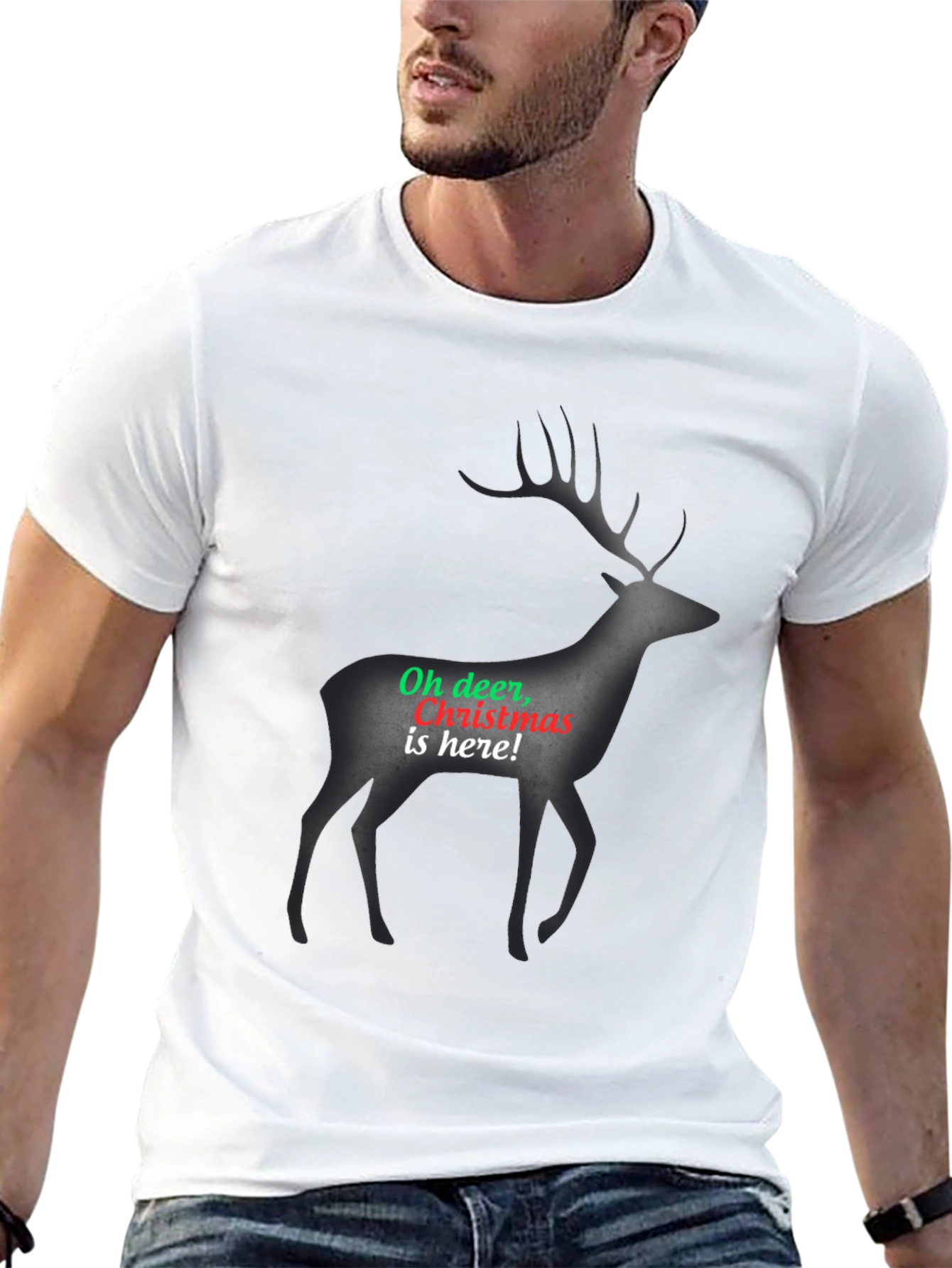 Christmas Deer T-Shirt: Oh Deer Christmas Is Here!
